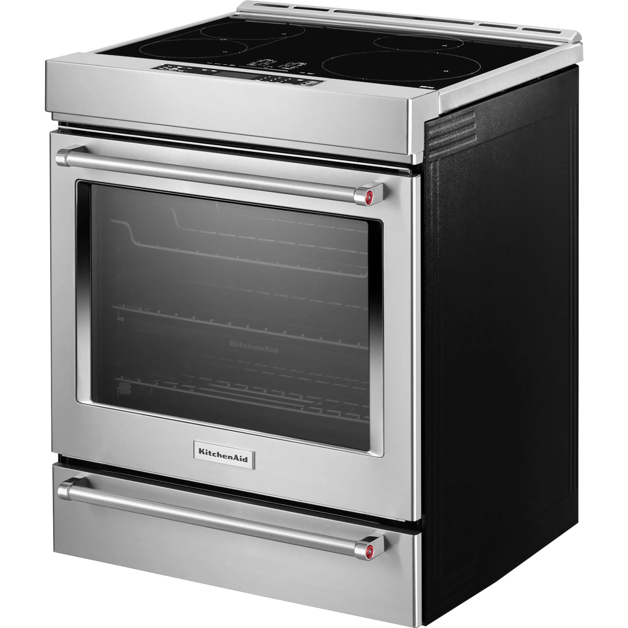 KitchenAid 30" 4-Element Induction Convection Front Control Range with Baking Drawer (KSIB900ESS) - Image 11