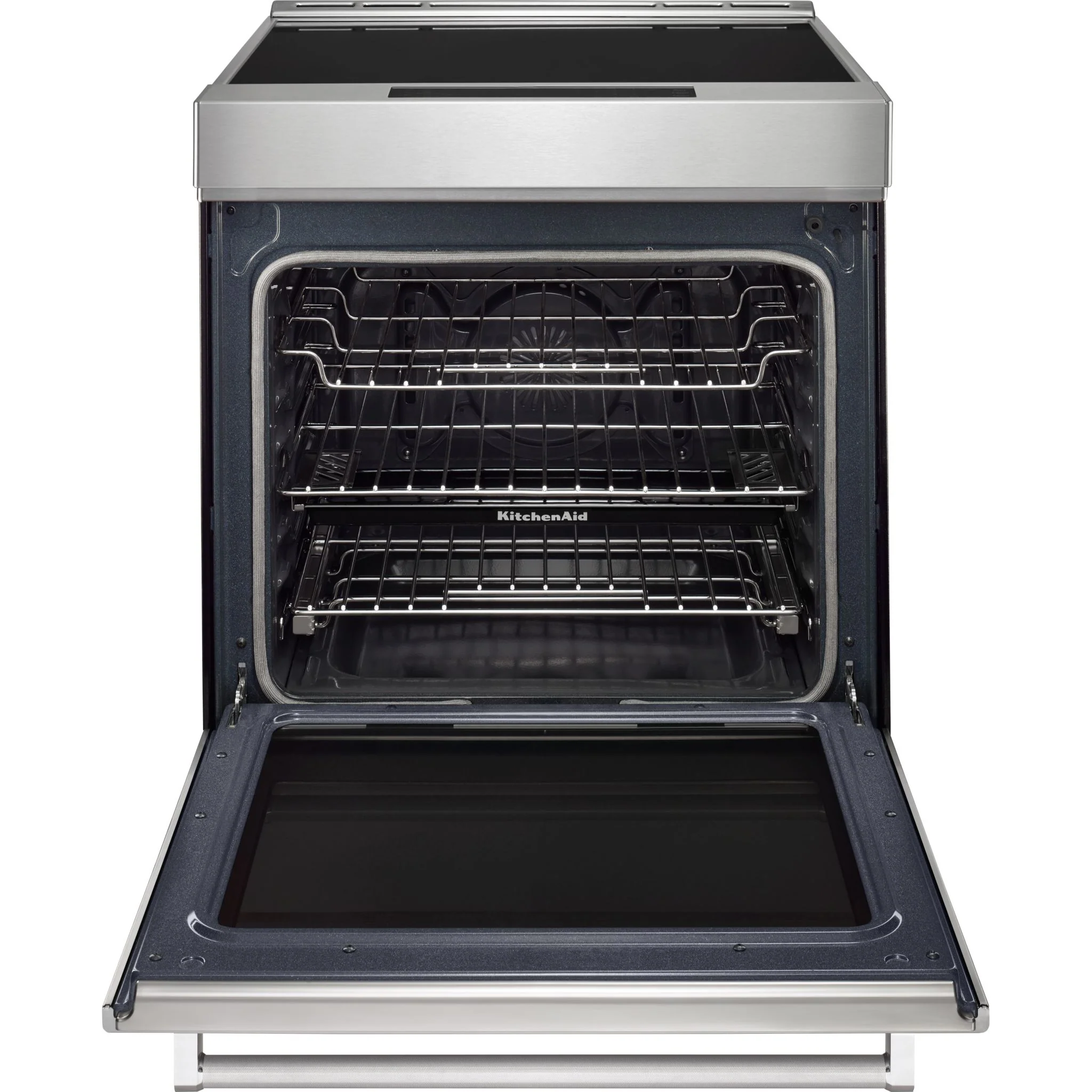 KitchenAid 30" 4-Element Induction Convection Front Control Range with Baking Drawer (KSIB900ESS) - Image 2