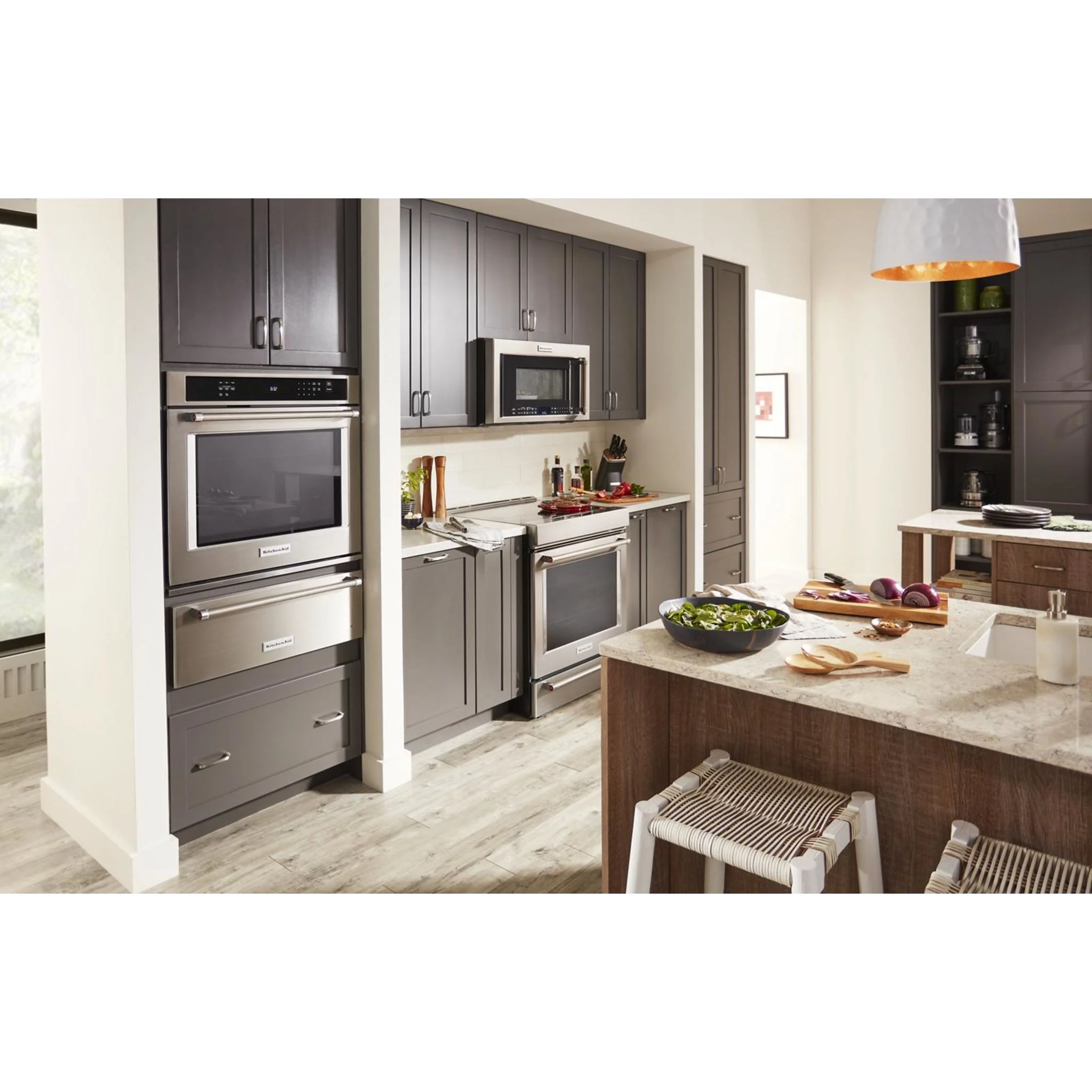 KitchenAid 30" 4-Element Induction Convection Front Control Range with Baking Drawer (KSIB900ESS) - Image 27