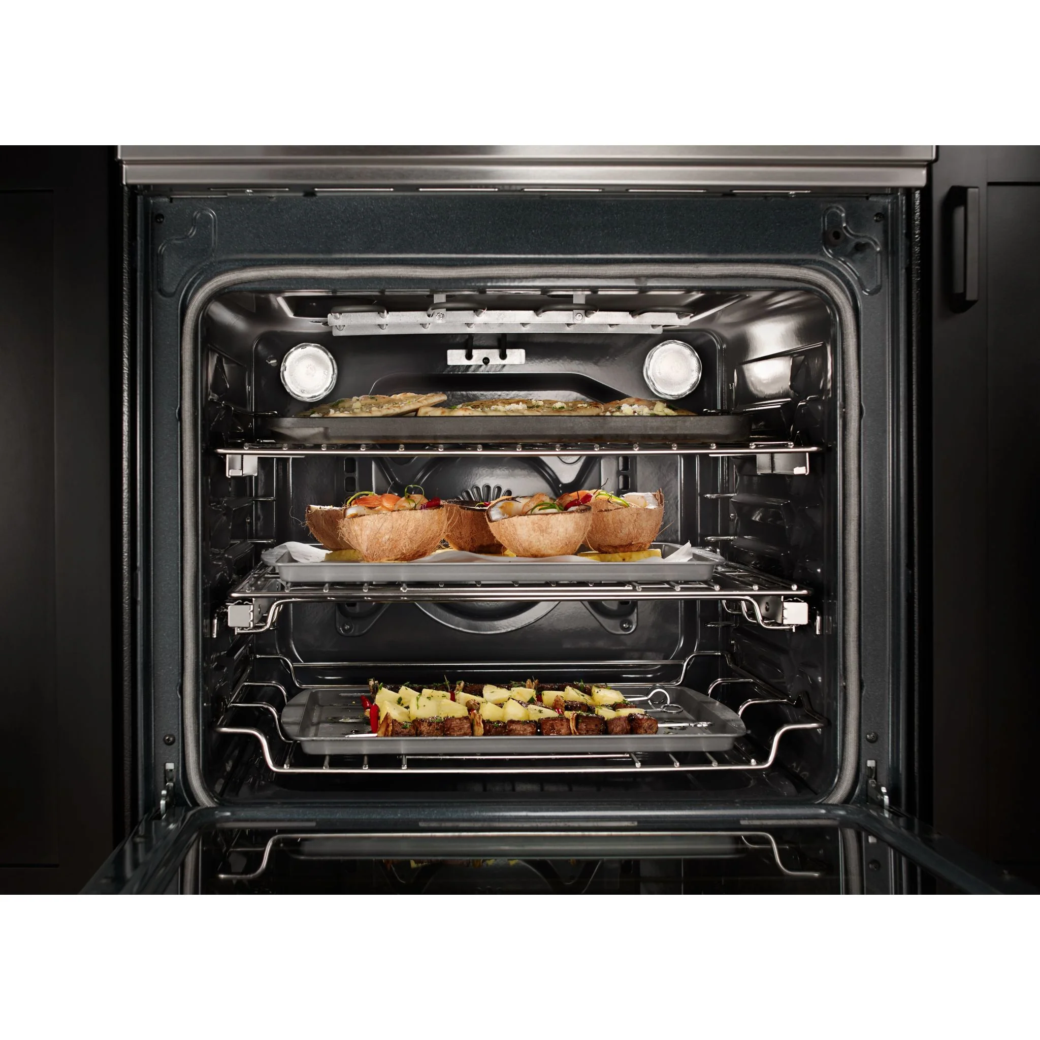 KitchenAid 30" 4-Element Induction Convection Front Control Range with Baking Drawer (KSIB900ESS) - Image 5