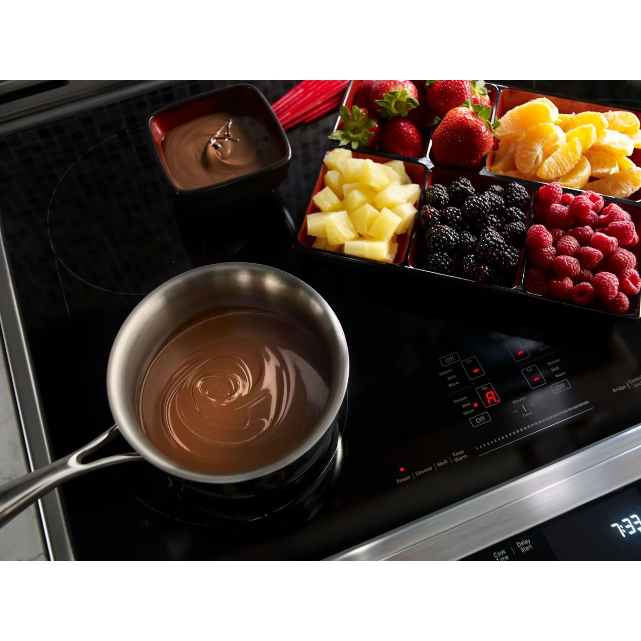 KitchenAid 30" 4-Element Induction Convection Front Control Range with Baking Drawer (KSIB900ESS) - Image 54