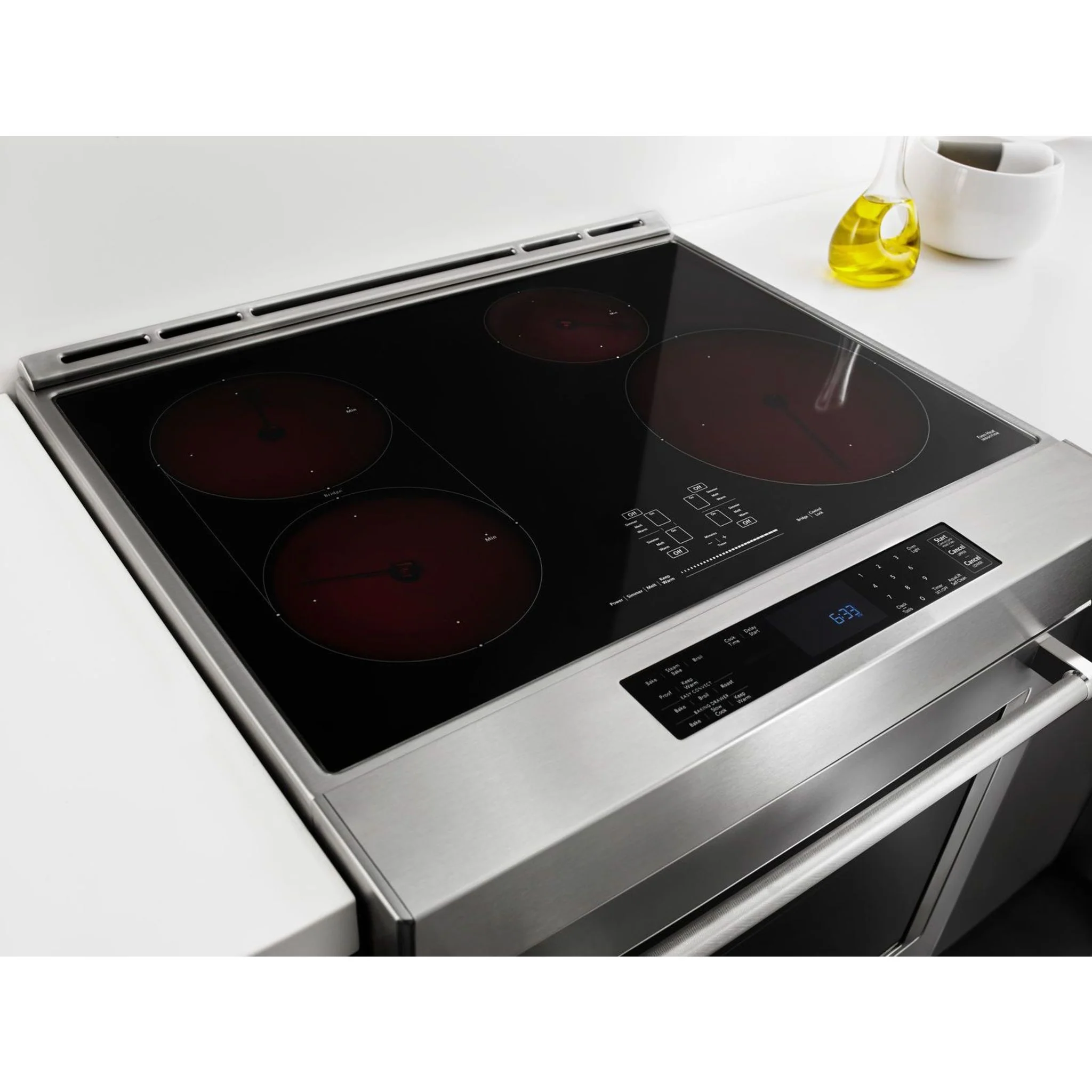 KitchenAid 30" 4-Element Induction Convection Front Control Range with Baking Drawer (KSIB900ESS) - Image 60