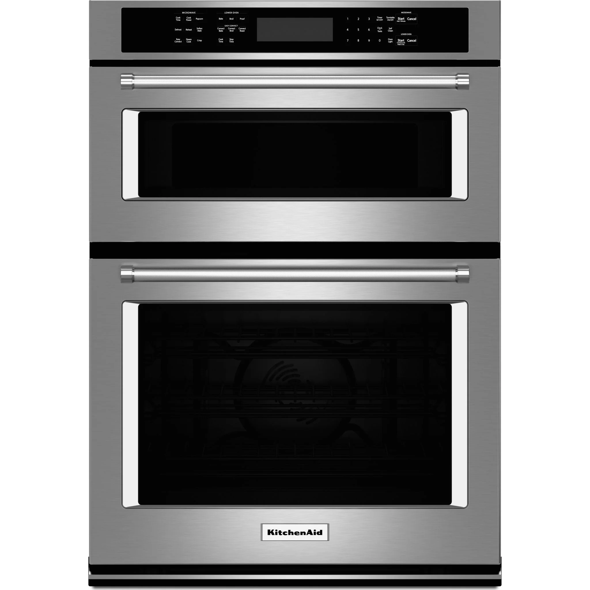 KitchenAid 30" Combination Wall Oven with Even-Heat True Convection (Lower Oven) (KOCE500ESS)