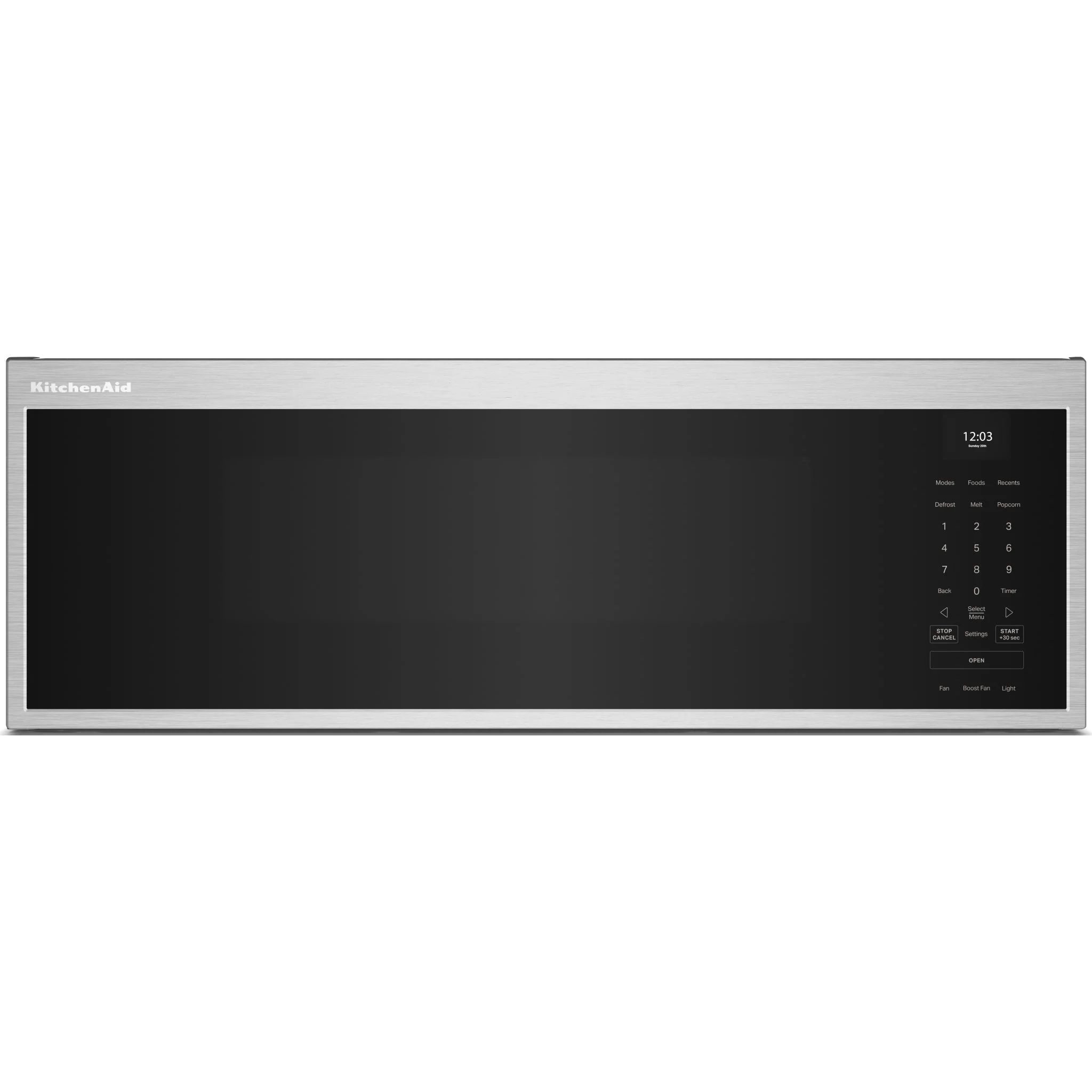 KitchenAid Smart Low Profile Microwave Hood Combination with Dual Fan Ventilation -Fingerprint Resistant Stainless Steel (YKMML550RPS)