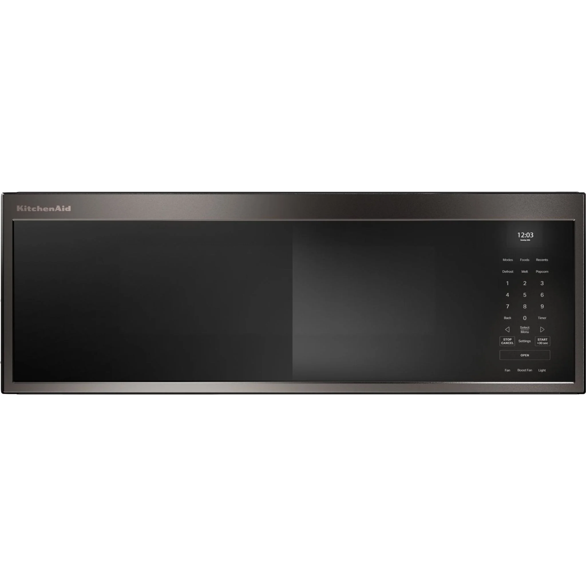 KitchenAid Smart Low Profile Microwave Hood Combination with Dual Fan Ventilation - Black Ore (YKMML550RBE)