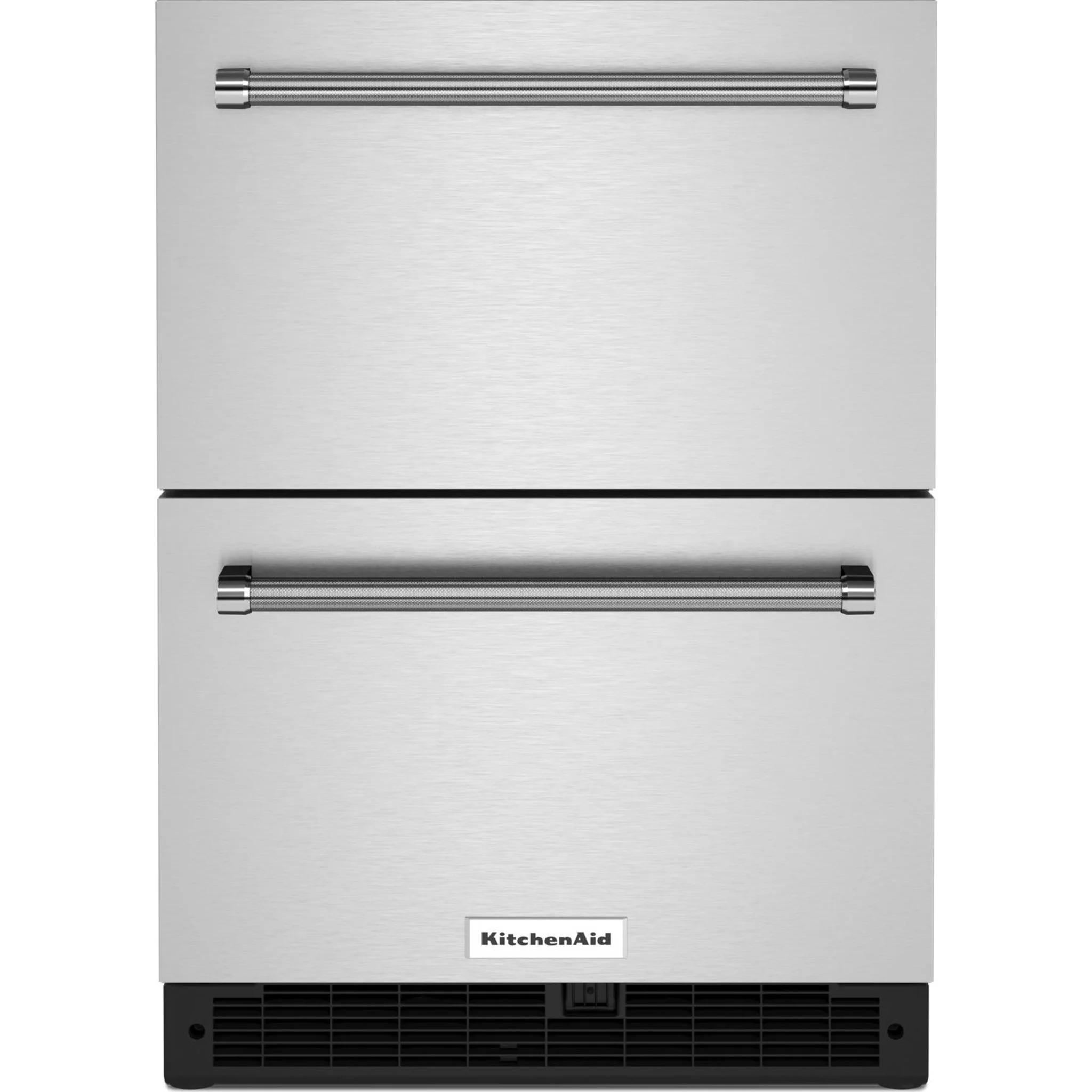 KitchenAid 24" Stainless Steel Undercounter Double-Drawer Refrigerator - Stainless Steel (KUDR204KSB)
