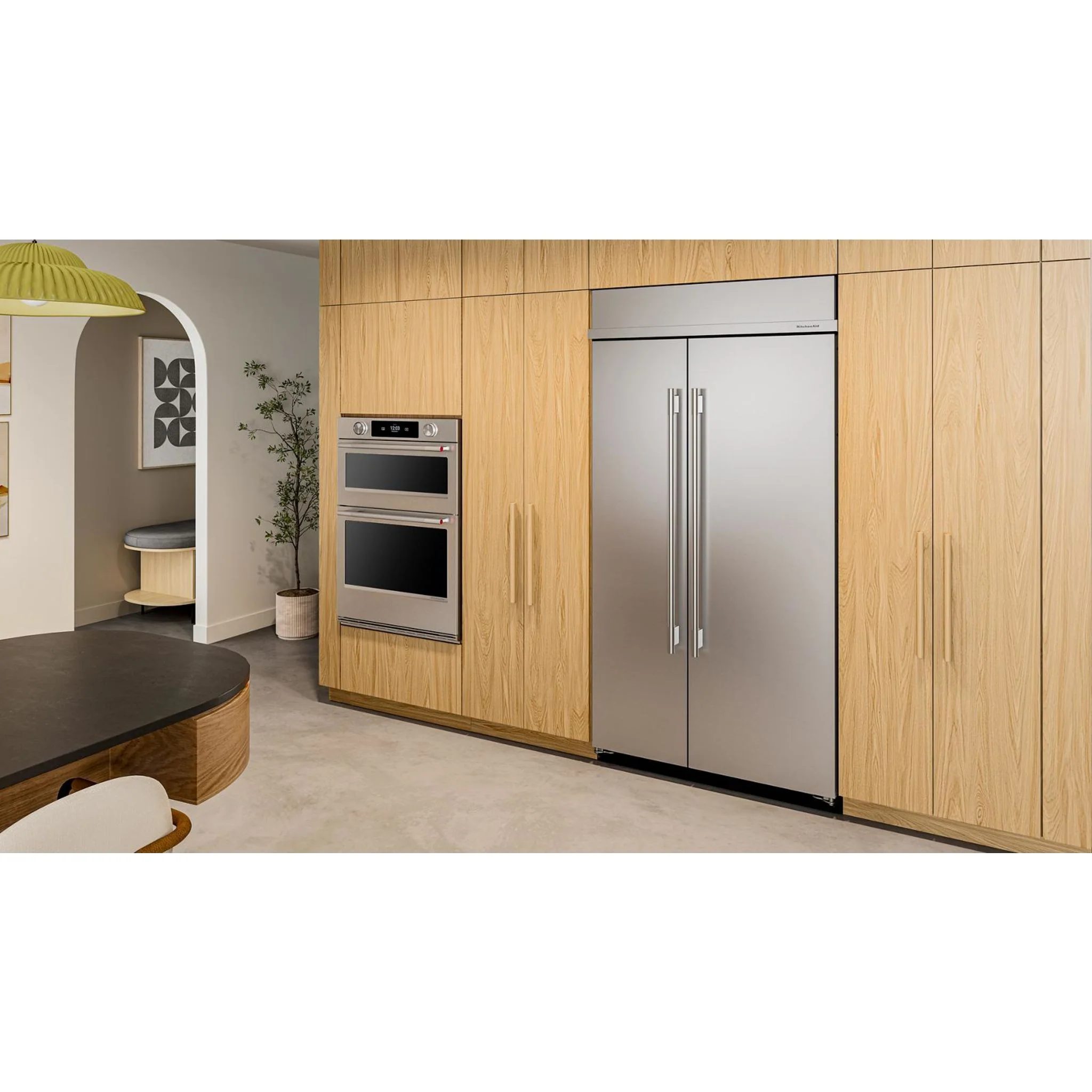 KitchenAid 25.5 Cu. Ft. 42" Built-In Side-by-Side Refrigerator with Platinum Interior - Stainless Steel with PrintShield™ Finish (KBSN742SPS) - Image 16