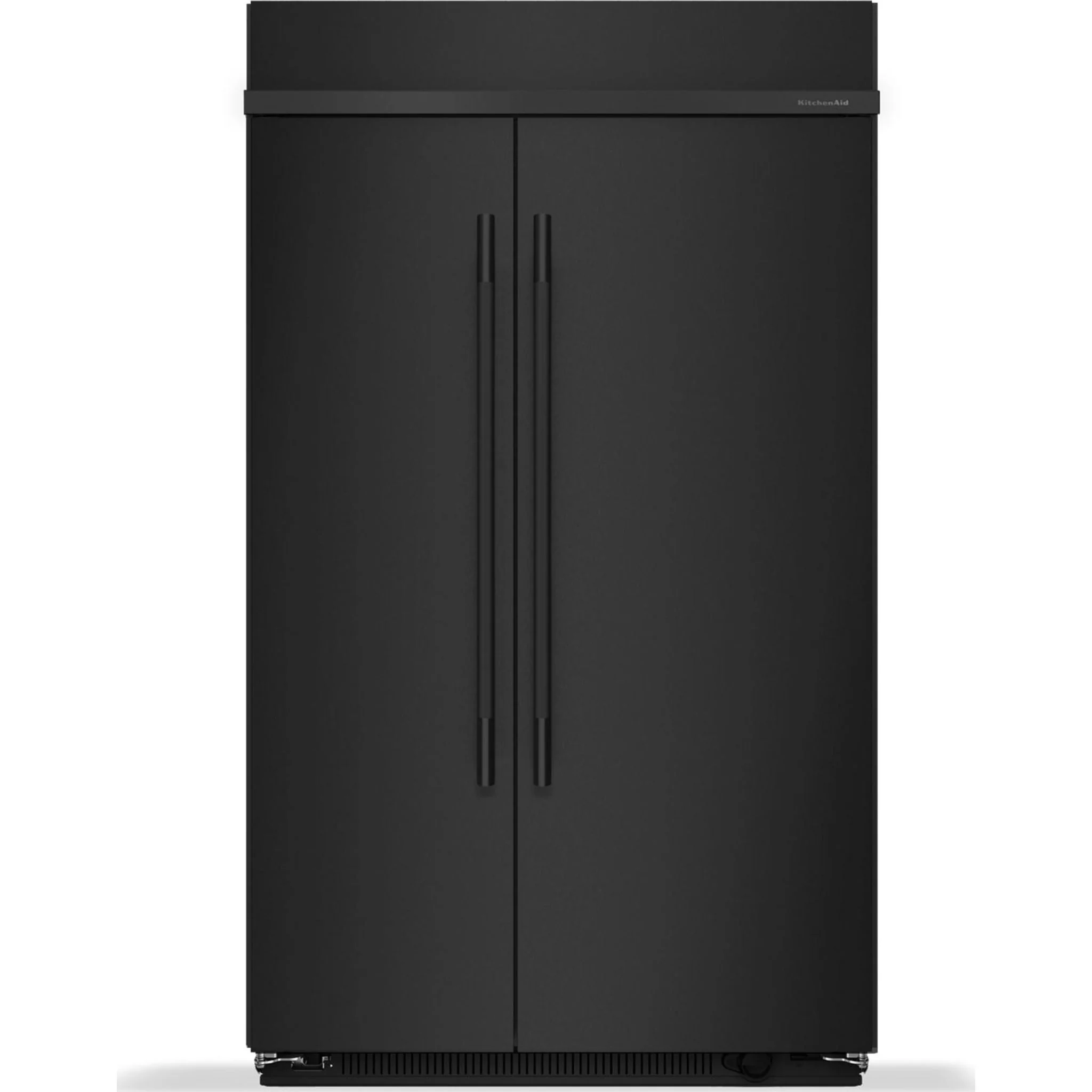 KitchenAid 30 Cu. Ft. 48" Built-In Side-by-Side Refrigerator with Platinum Interior - Black Ore (KBSN748SBE)
