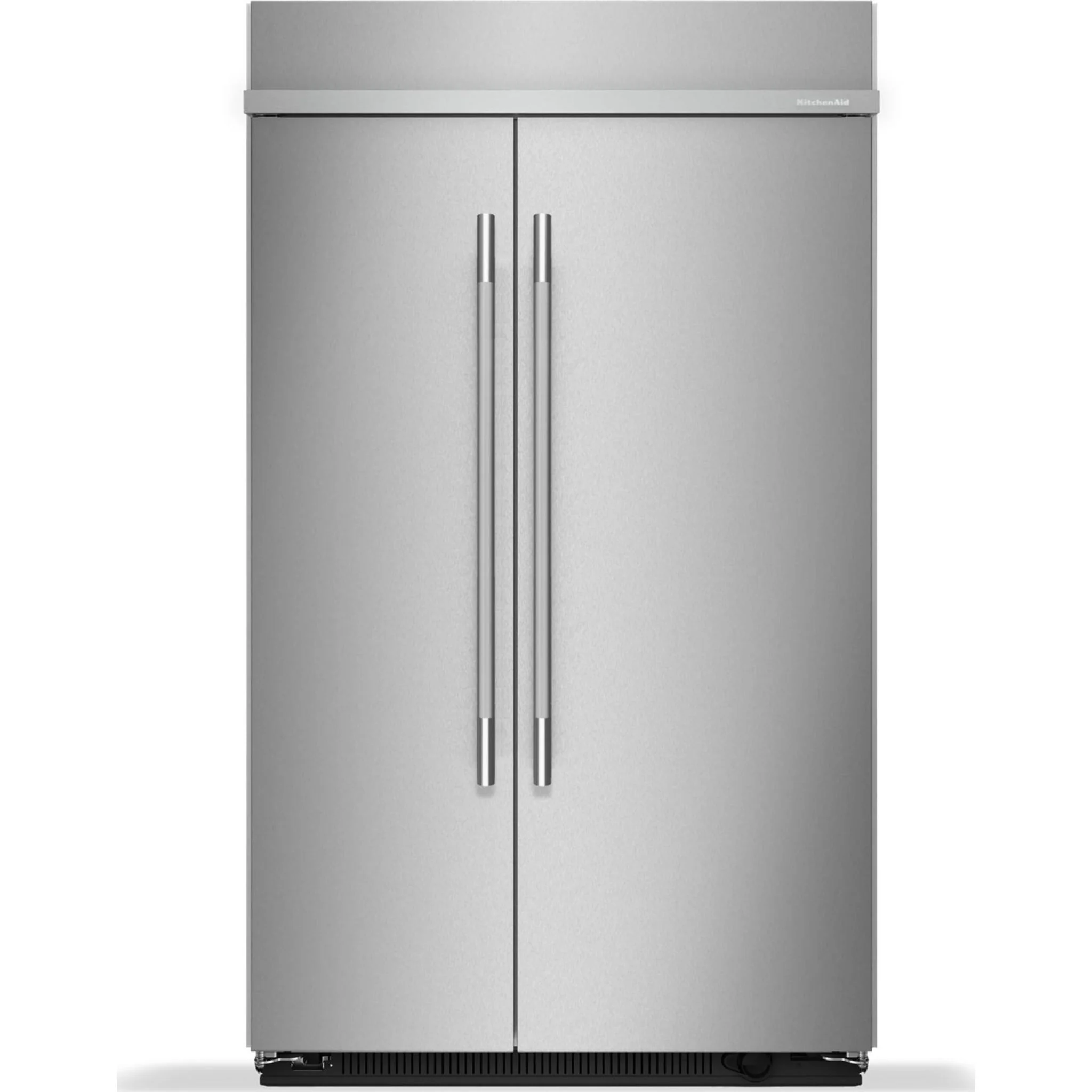KitchenAid 30 Cu. Ft. 48" Built-In Side-by-Side Refrigerator with Platinum Interior - Stainless Steel with PrintShield™ Finish (KBSN748SPS)