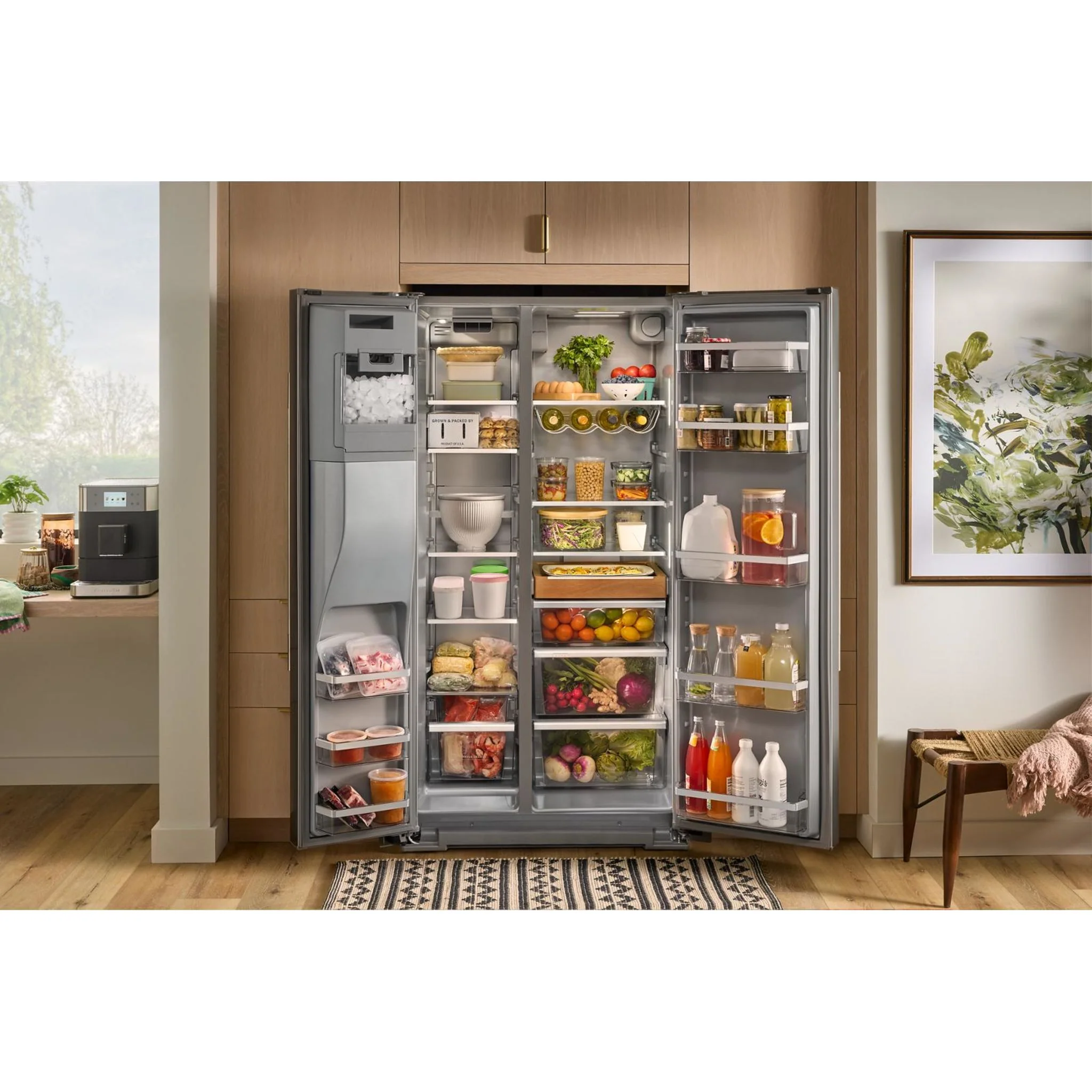 KitchenAid 20.8 Cu. Ft. Counter-Depth Side-by-Side Refrigerator with Ice & Water Dispenser - Fingerprint Resistant Stainless Steel (KRSC536RPS) - Image 34