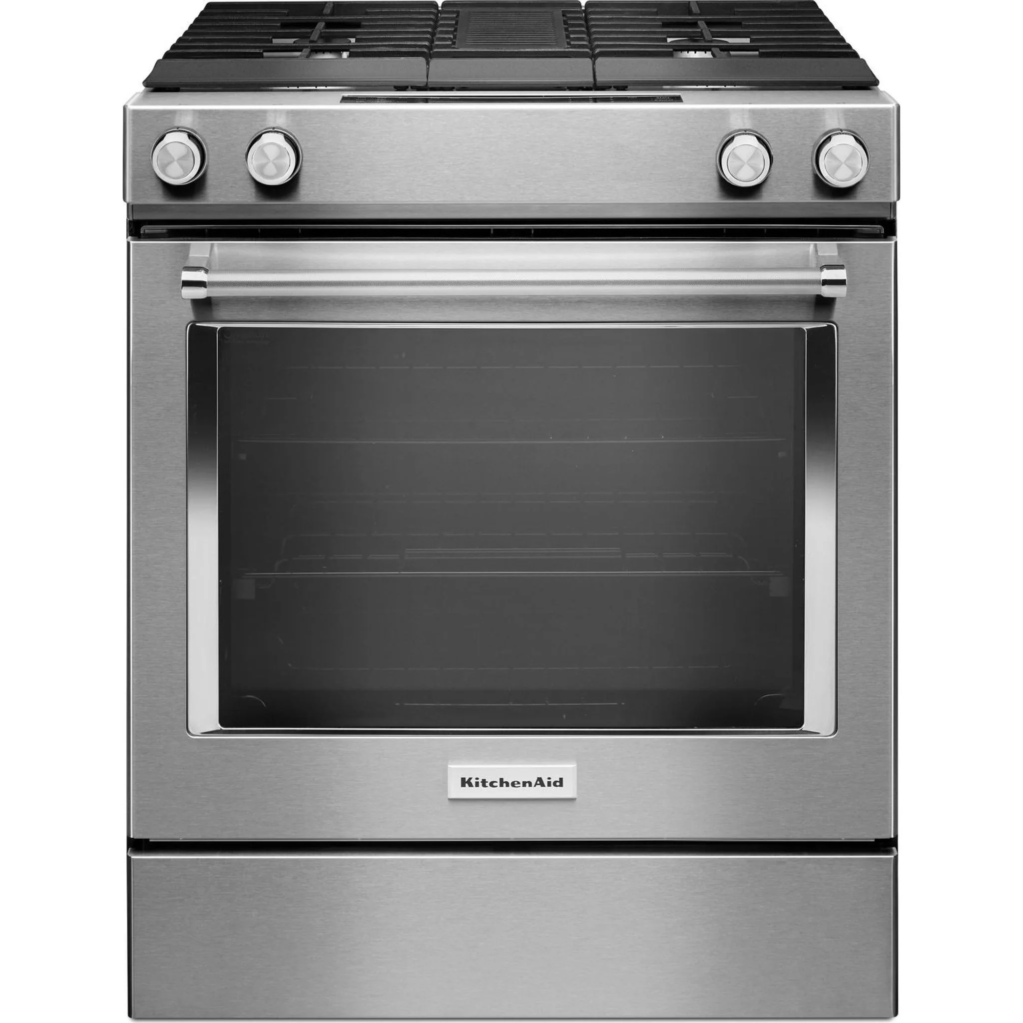 KitchenAid 30-Inch 4-Burner Dual Fuel Downdraft Front Control Range -Stainless Steel (KSDG950ESS) - Image 6