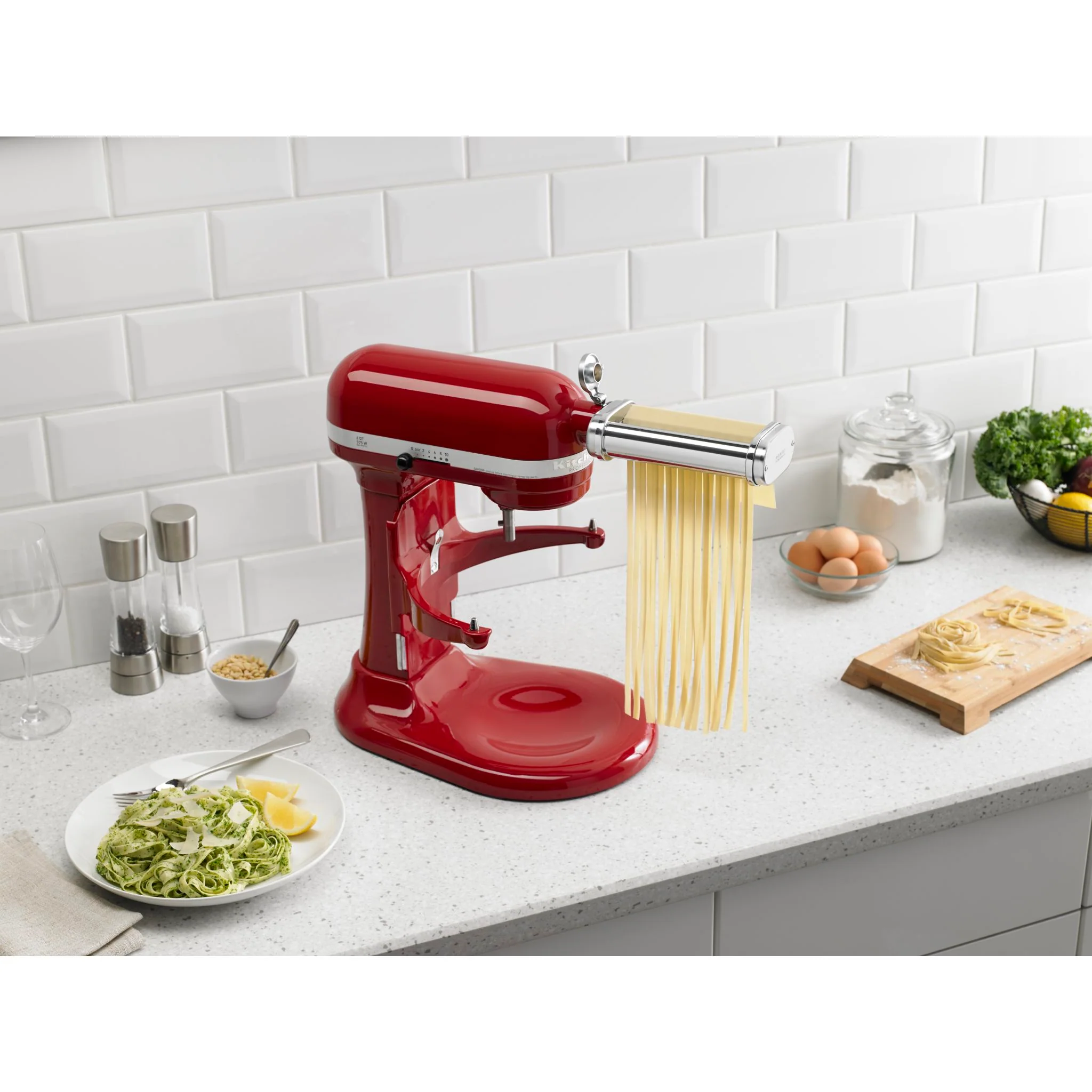 KitchenAid 3-Piece Pasta Roller & Cutter Set (KSMPRA) - Silver - Image 10