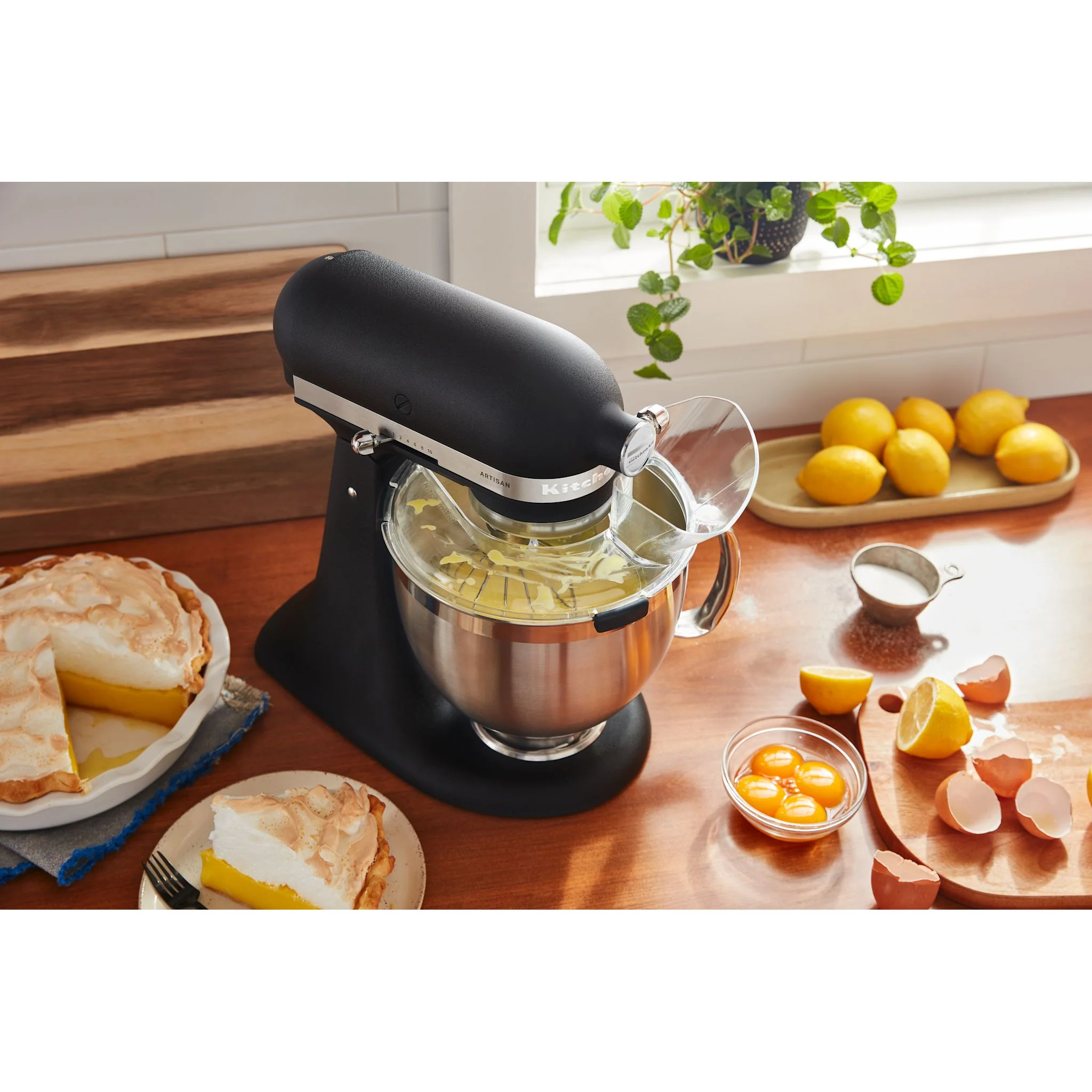 KitchenAid Artisan Series Tilt-Head Stand Mixer with Premium Accessory Pack - Black (KSM195PSBK) - Image 11