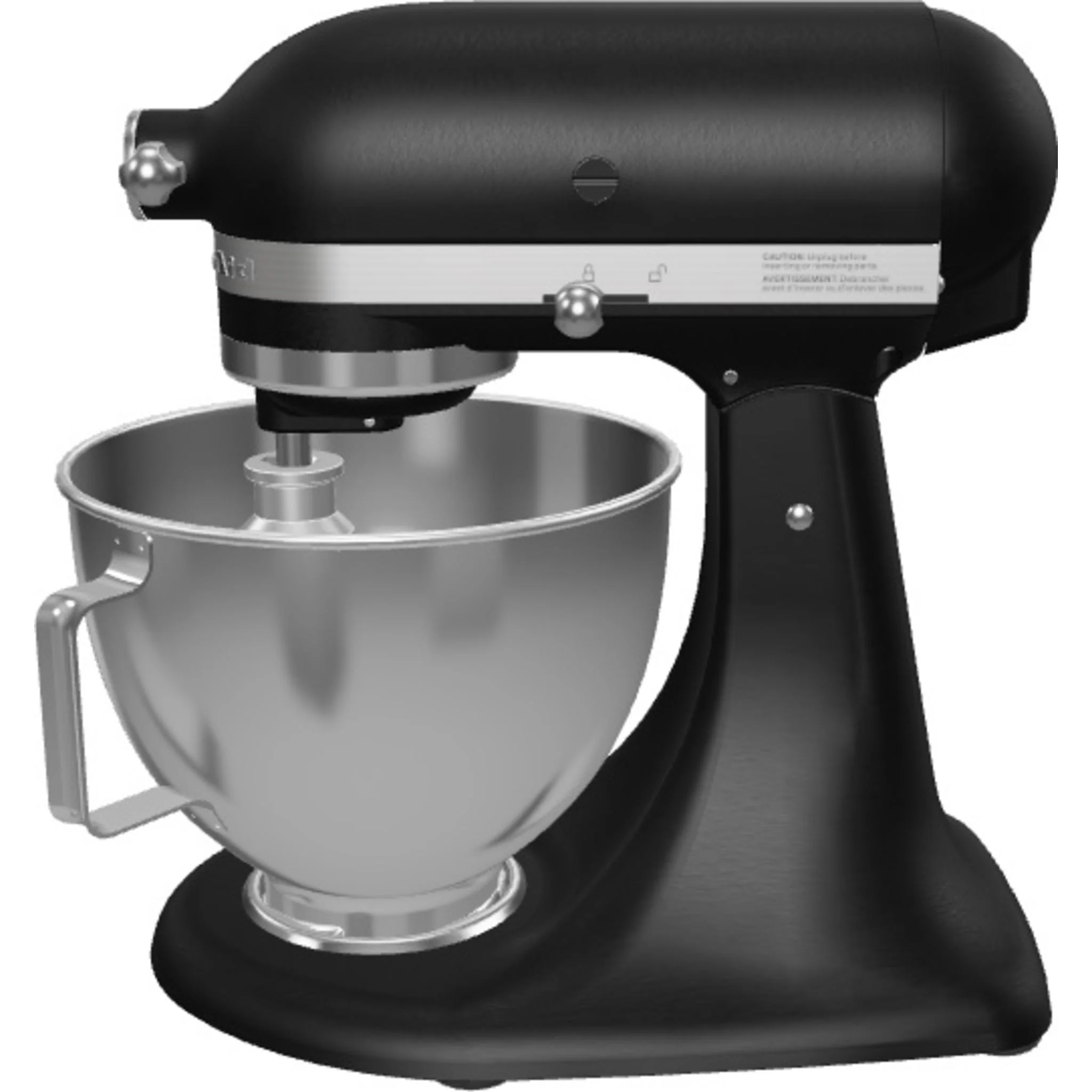 KitchenAid Artisan Series Tilt-Head Stand Mixer with Premium Accessory Pack - Black (KSM195PSBK) - Image 4