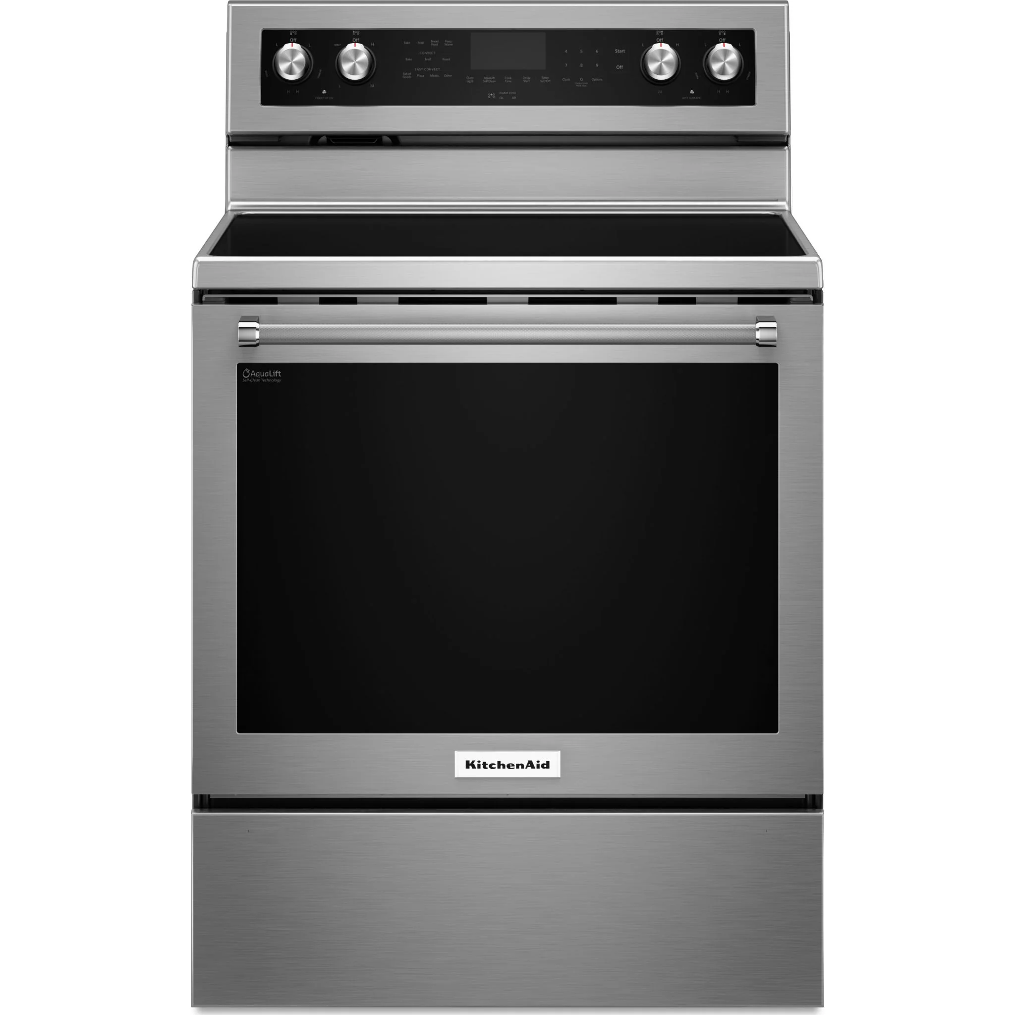 KitchenAid 30" 5-Element Electric Convection Range - Stainless Steel (YKFEG500ESS)