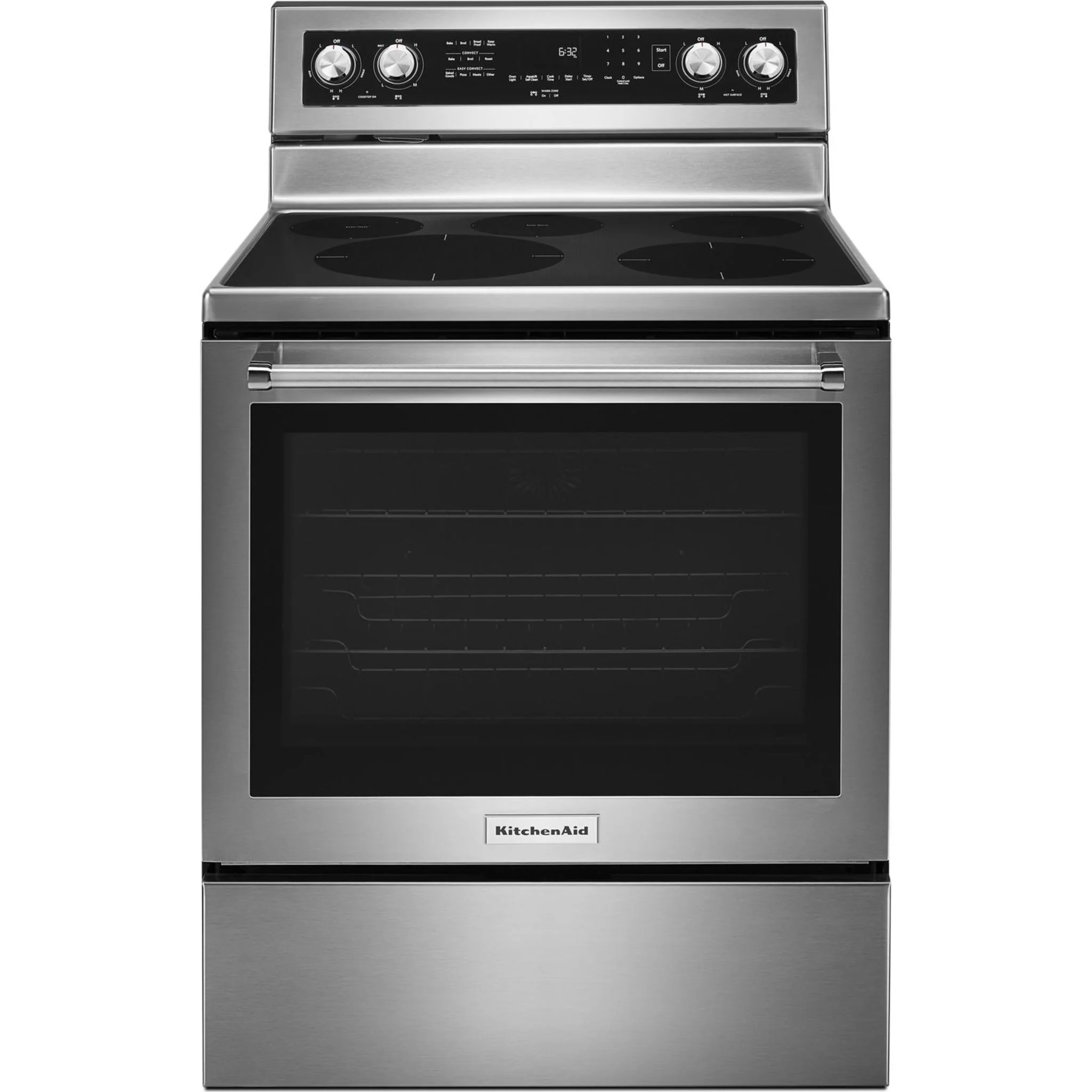 KitchenAid 30" 5-Element Electric Convection Range - Stainless Steel (YKFEG500ESS) - Image 3
