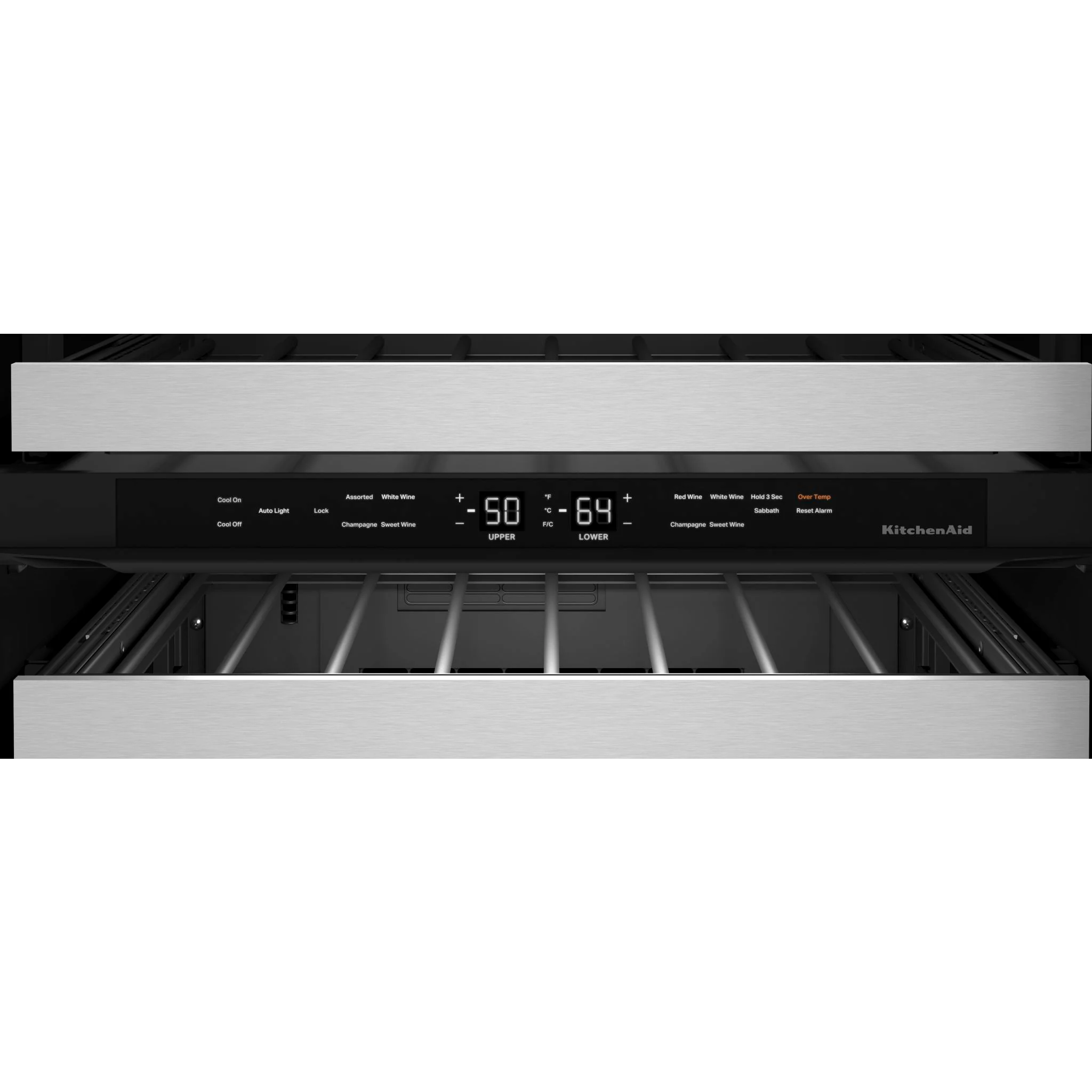 KitchenAid 24" Undercounter Wine Cellar with Glass Door and Metal-Front Racks - Stainless Steel (KUWR314KSS) - Image 3