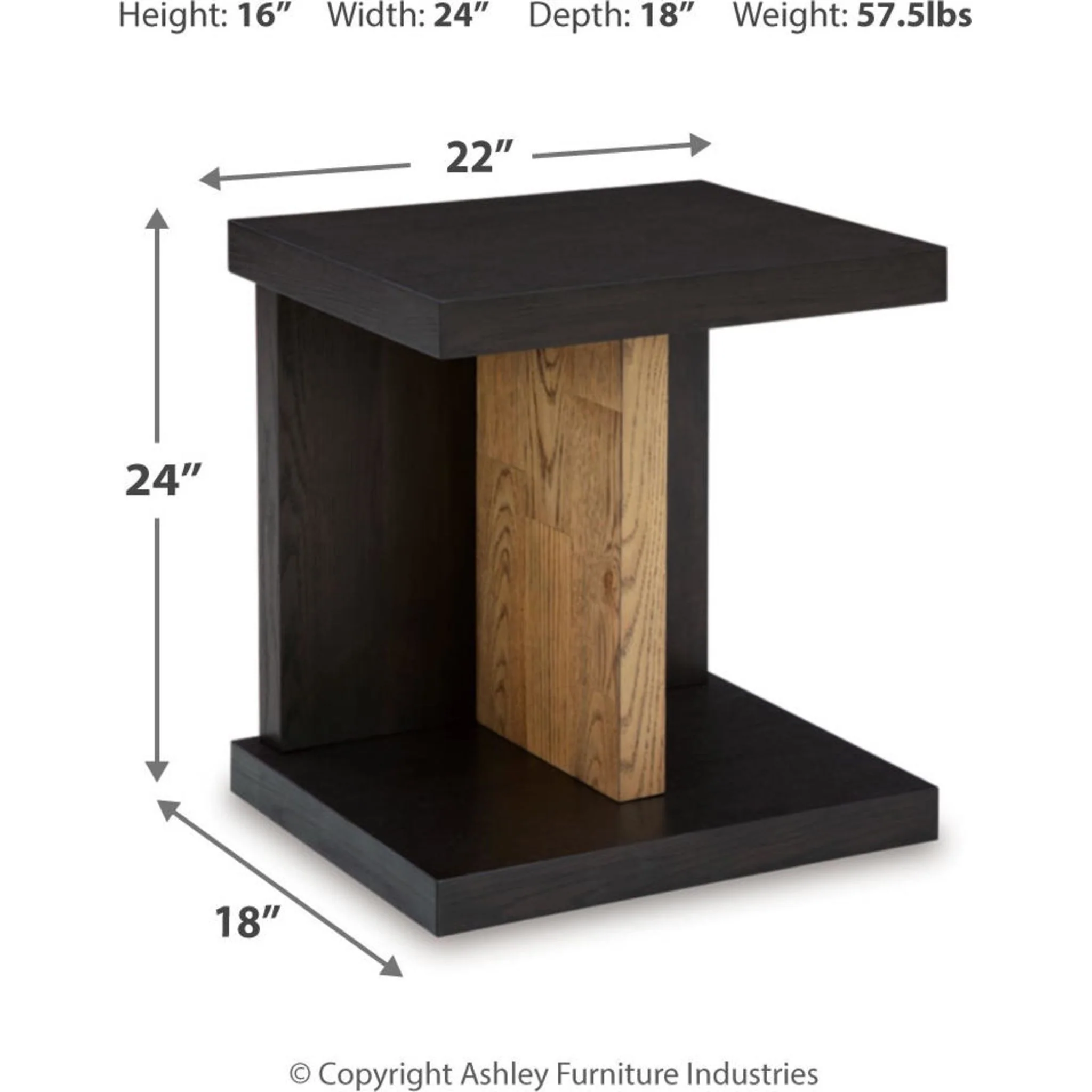 Kocomore Chairside End Table - Brown/Natural - Image 5