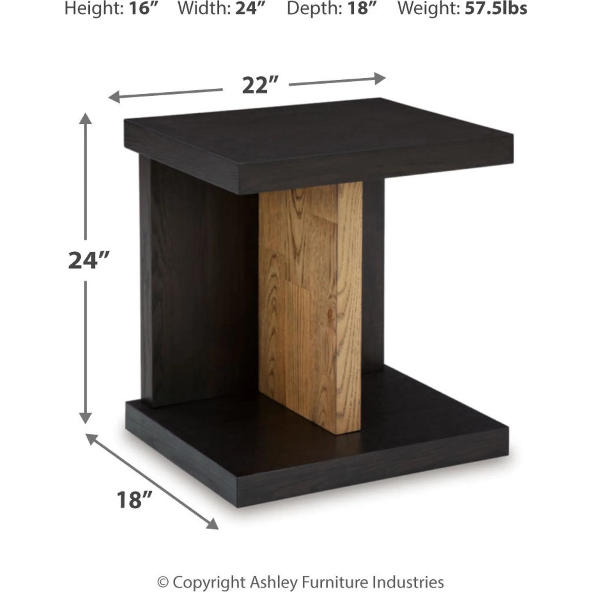 Kocomore Chairside End Table - Brown/Natural - Image 7