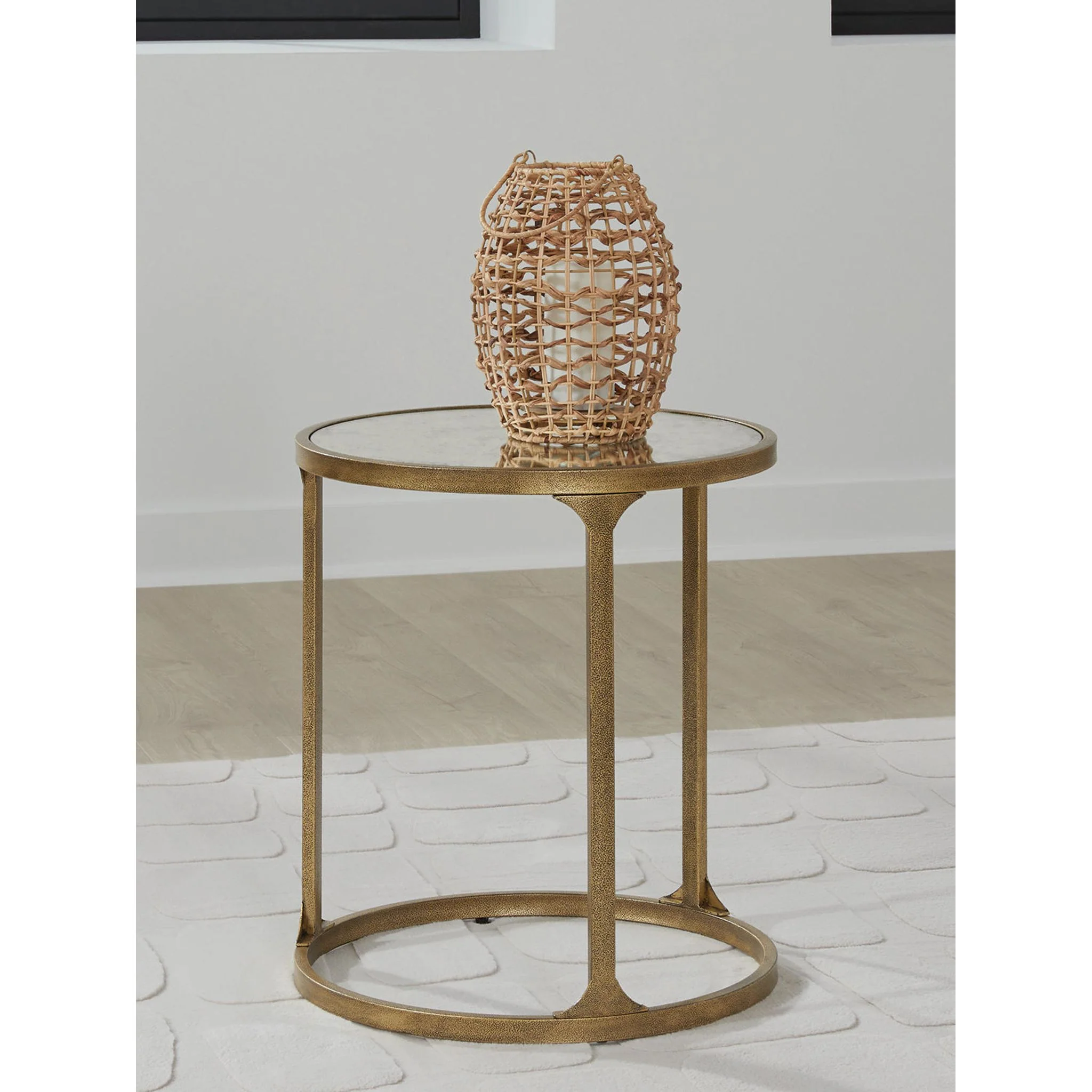 Korajane End Table - Antique Gold - Image 2