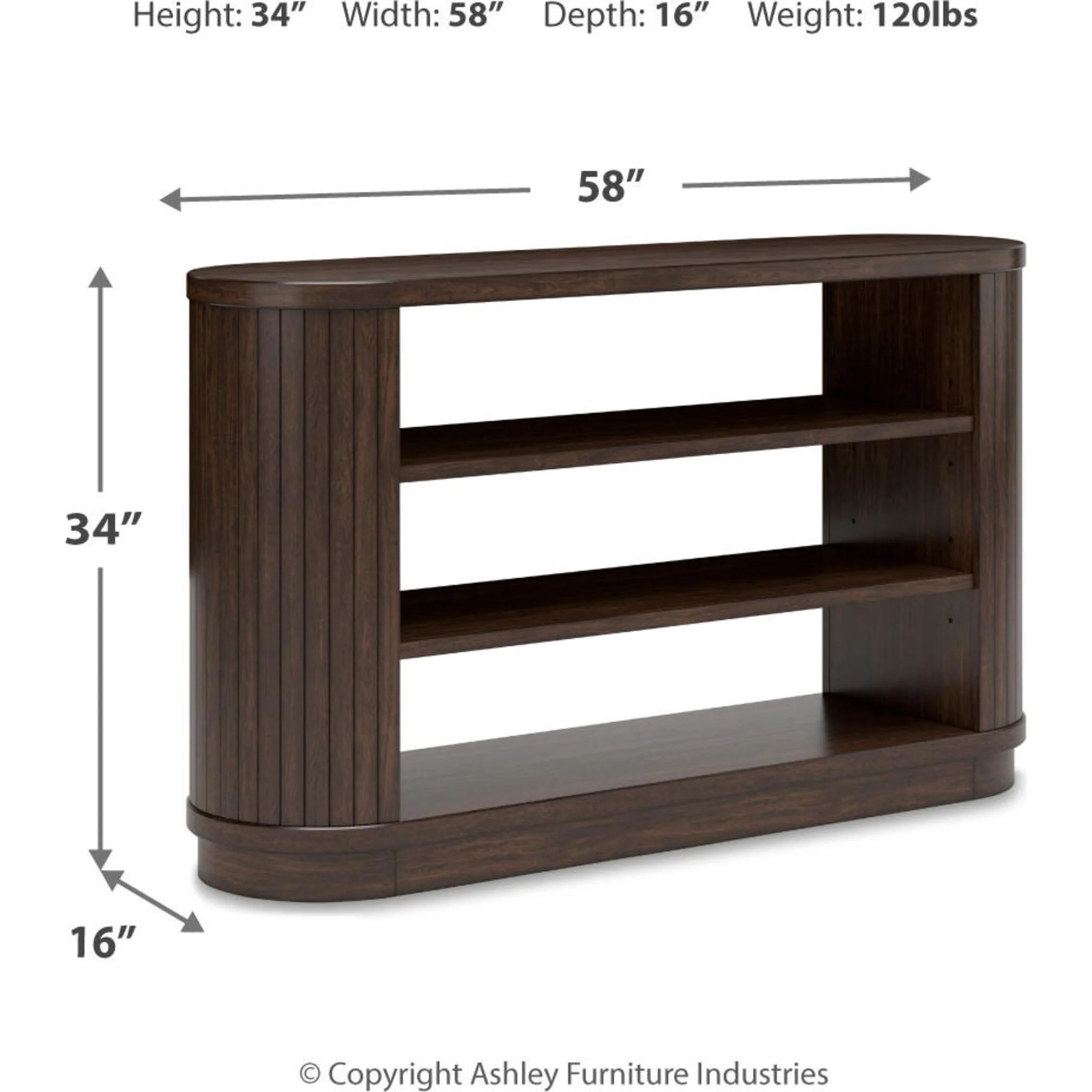 Korestone Credenza - Warm Brown - Image 3