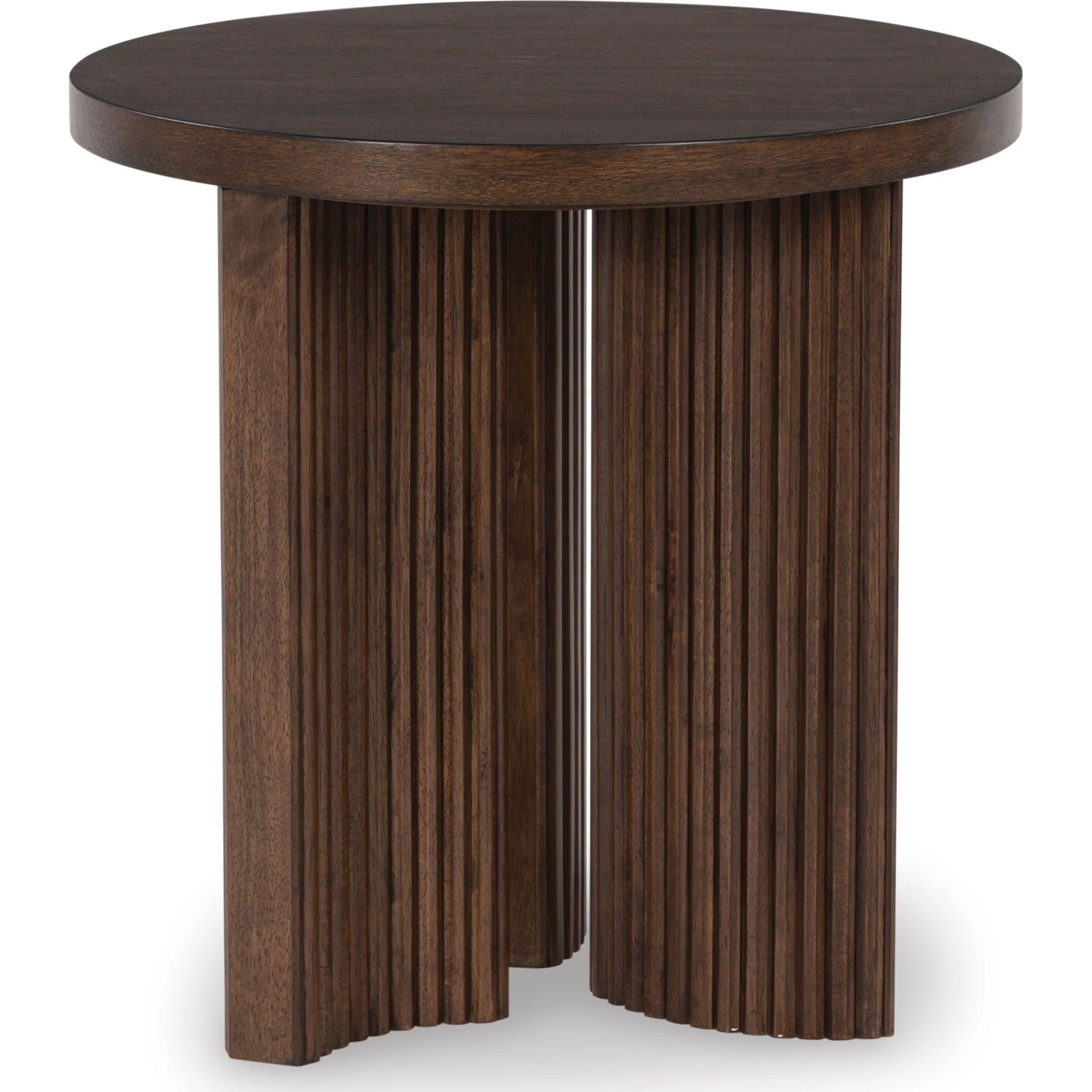 Korestone End Table - Dark Brown - Image 3