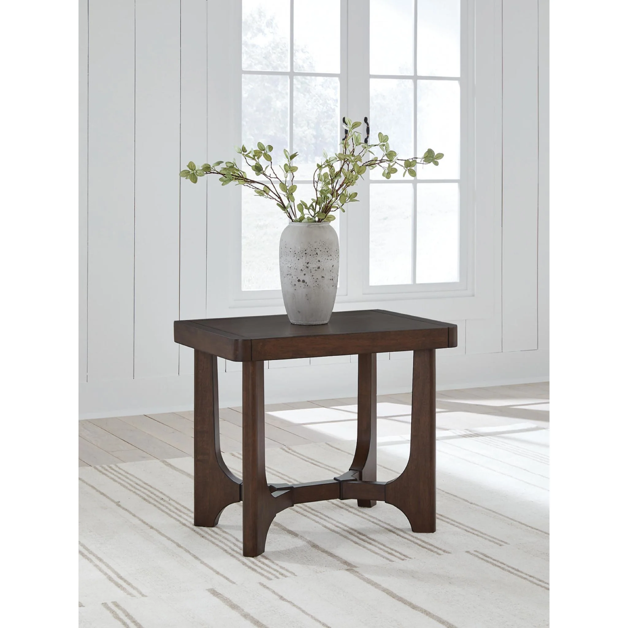 Korestone End Table - Dark Brown - Image 3