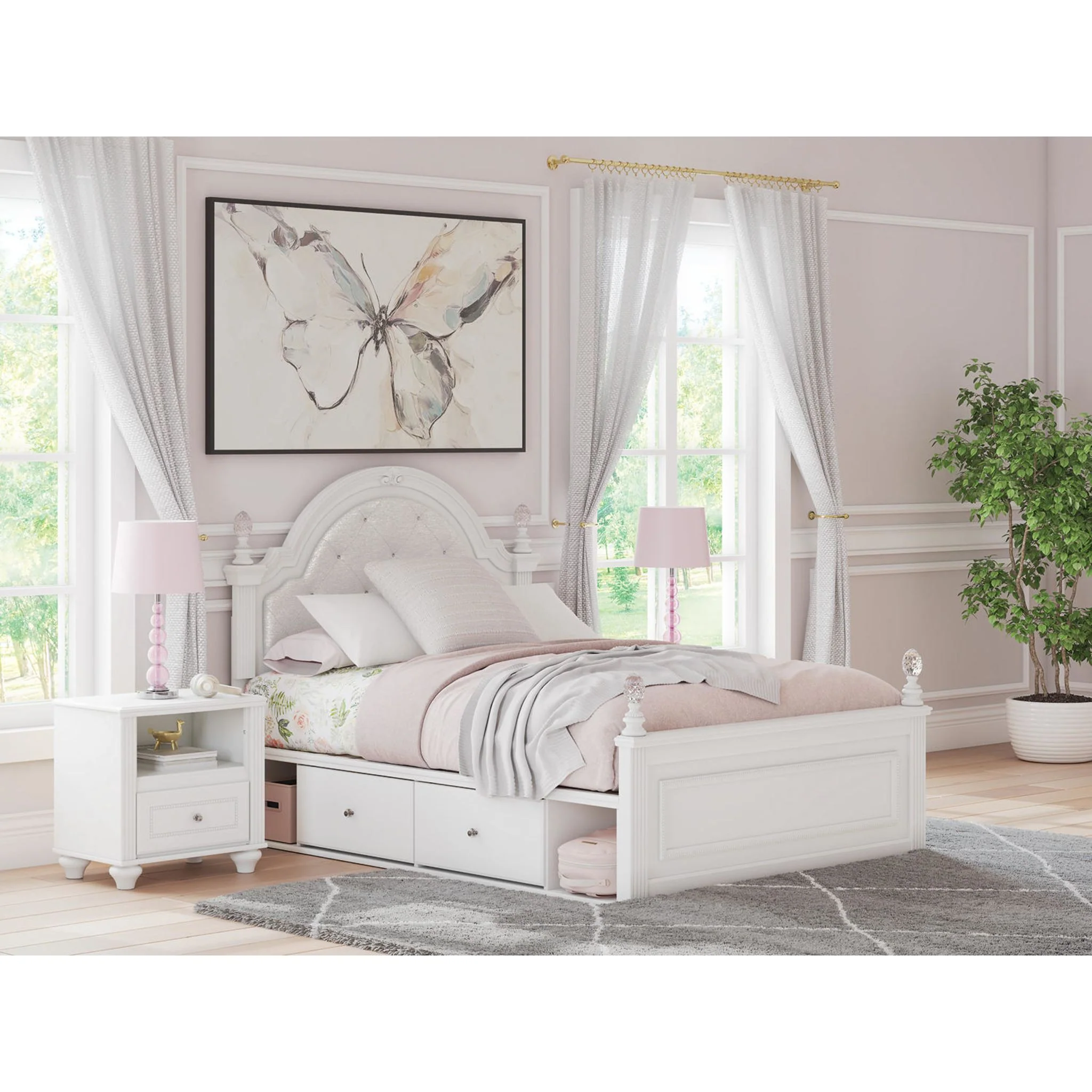 Kozlani Full Storage Bed - White - Image 12