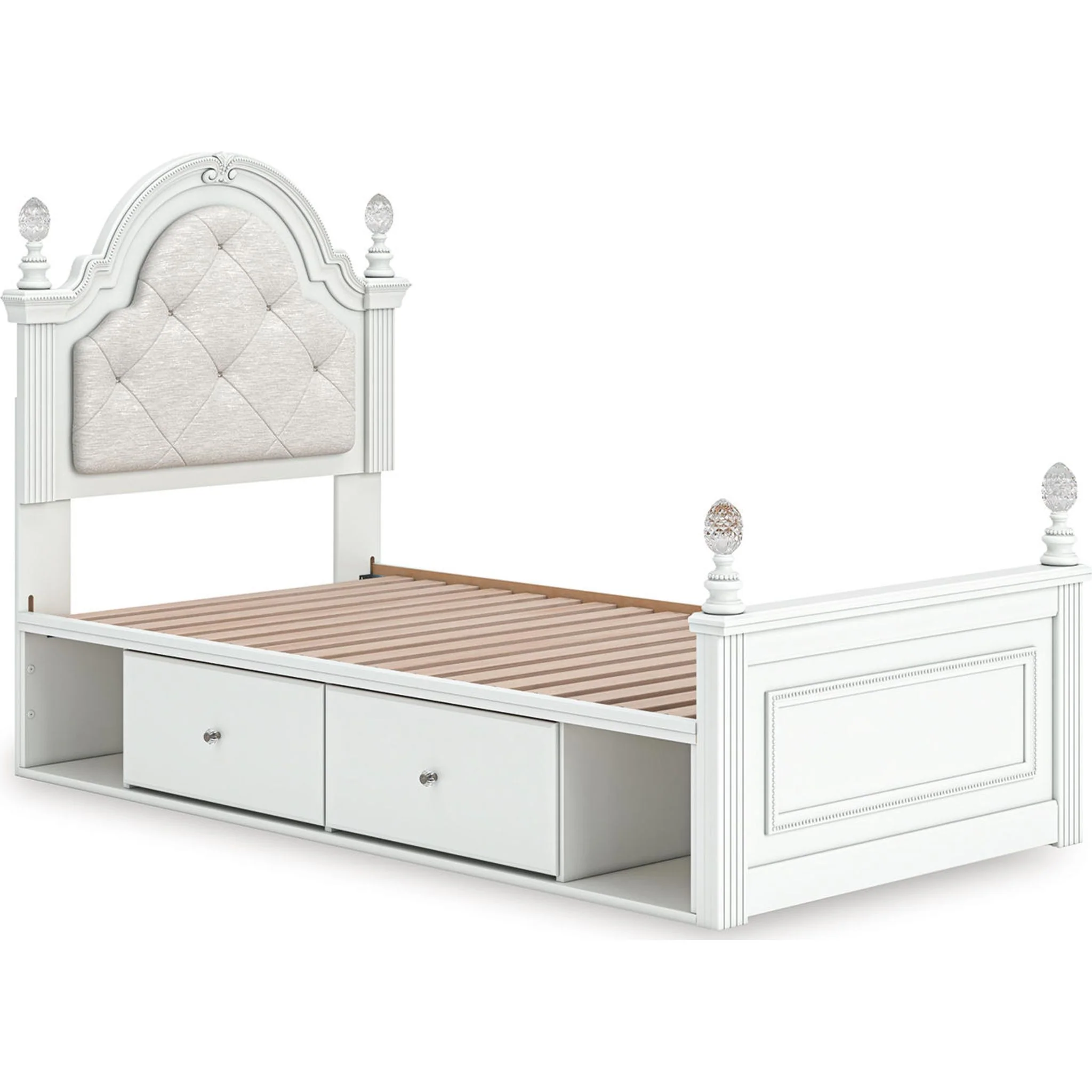 Kozlani Twin Storage Bed - White - Image 4