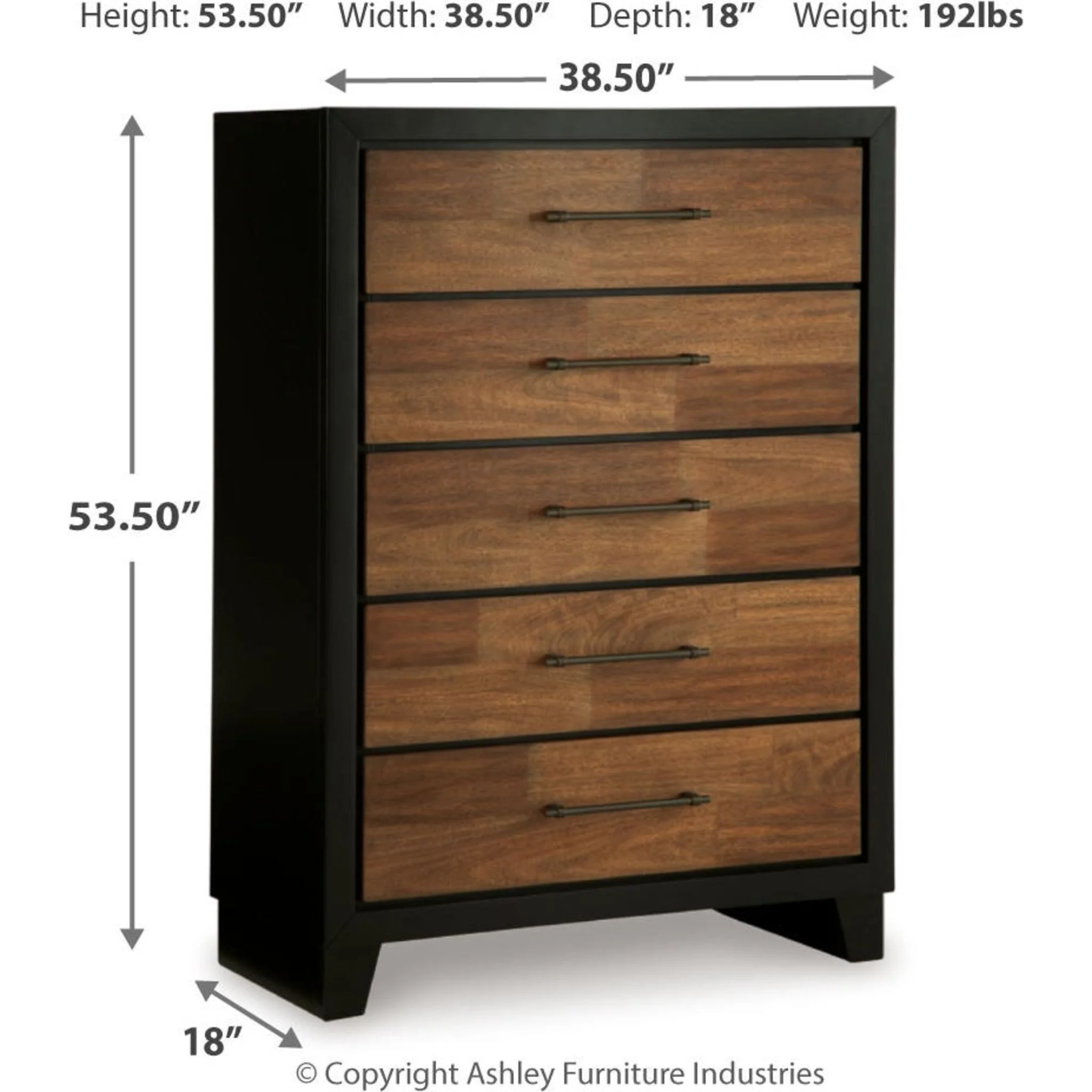 Kraeburn Chest - Brown/Black - Image 3