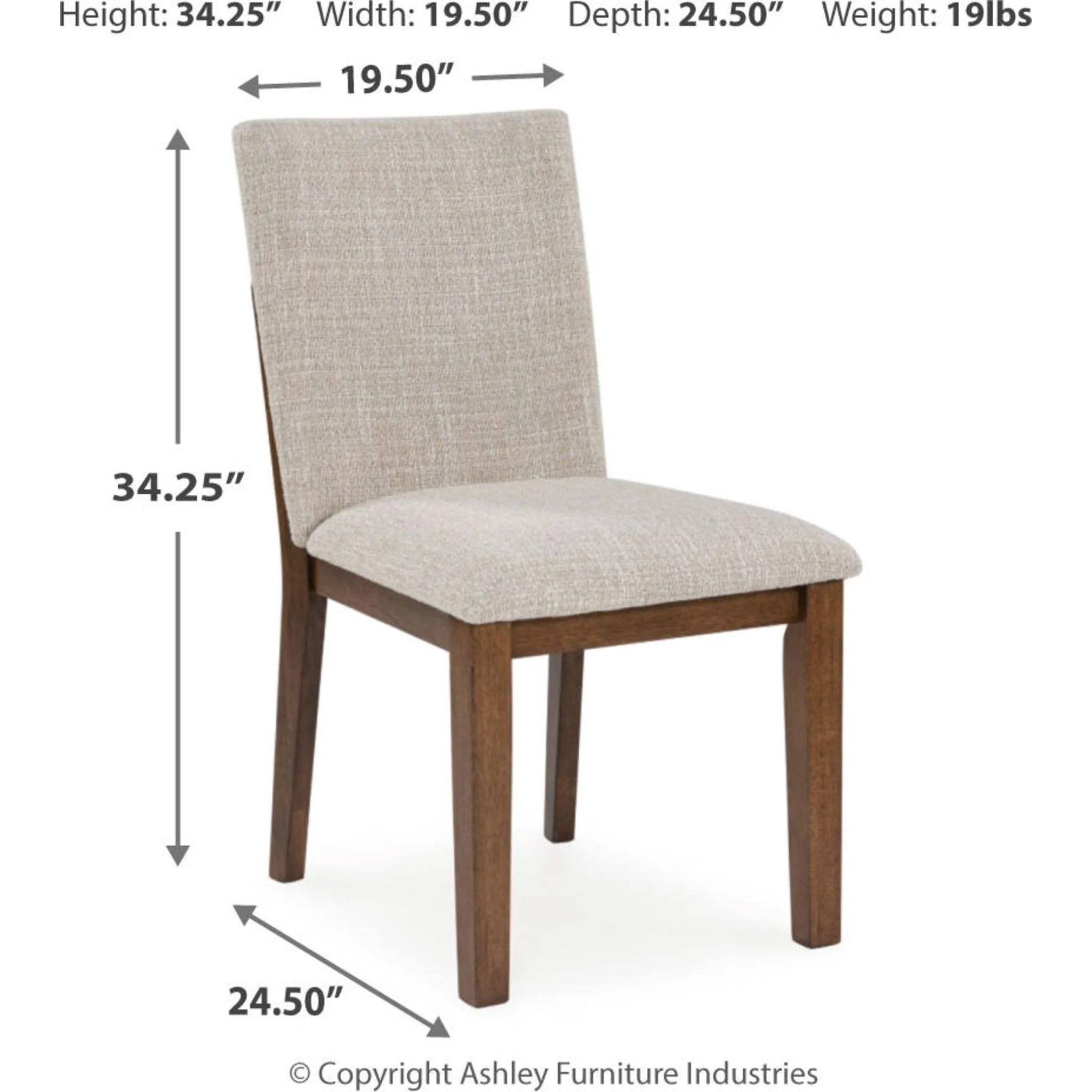 Kraeburn Dining Chair - Beige/Brown - (D496-01) - Image 3