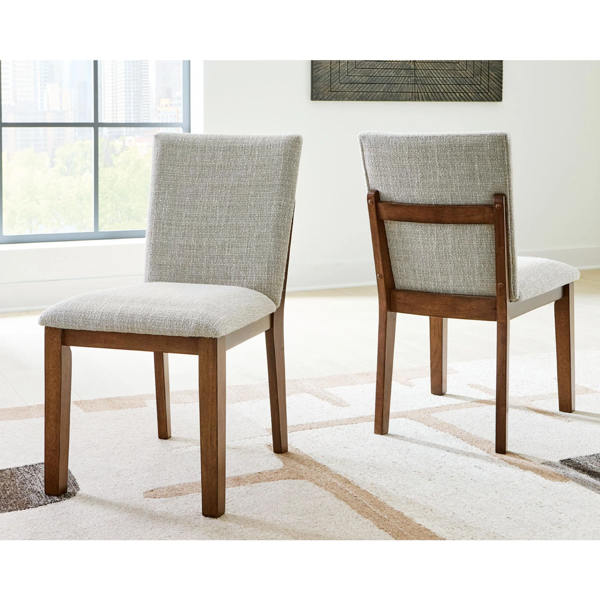 Kraeburn Dining Chair - Beige/Brown - (D496-01) - Image 4