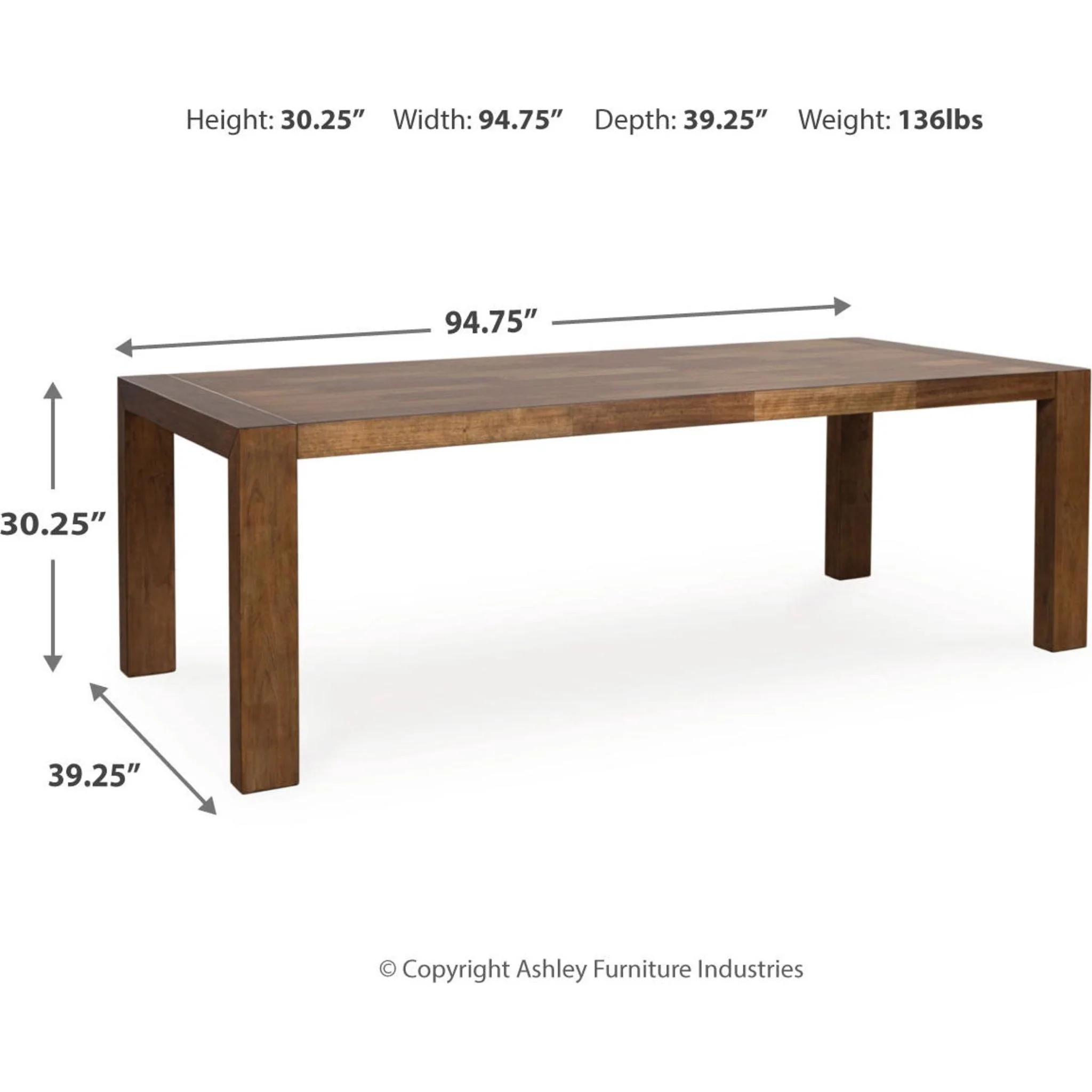 Kraeburn Dining Table - Brown - (D496-25) - Image 3