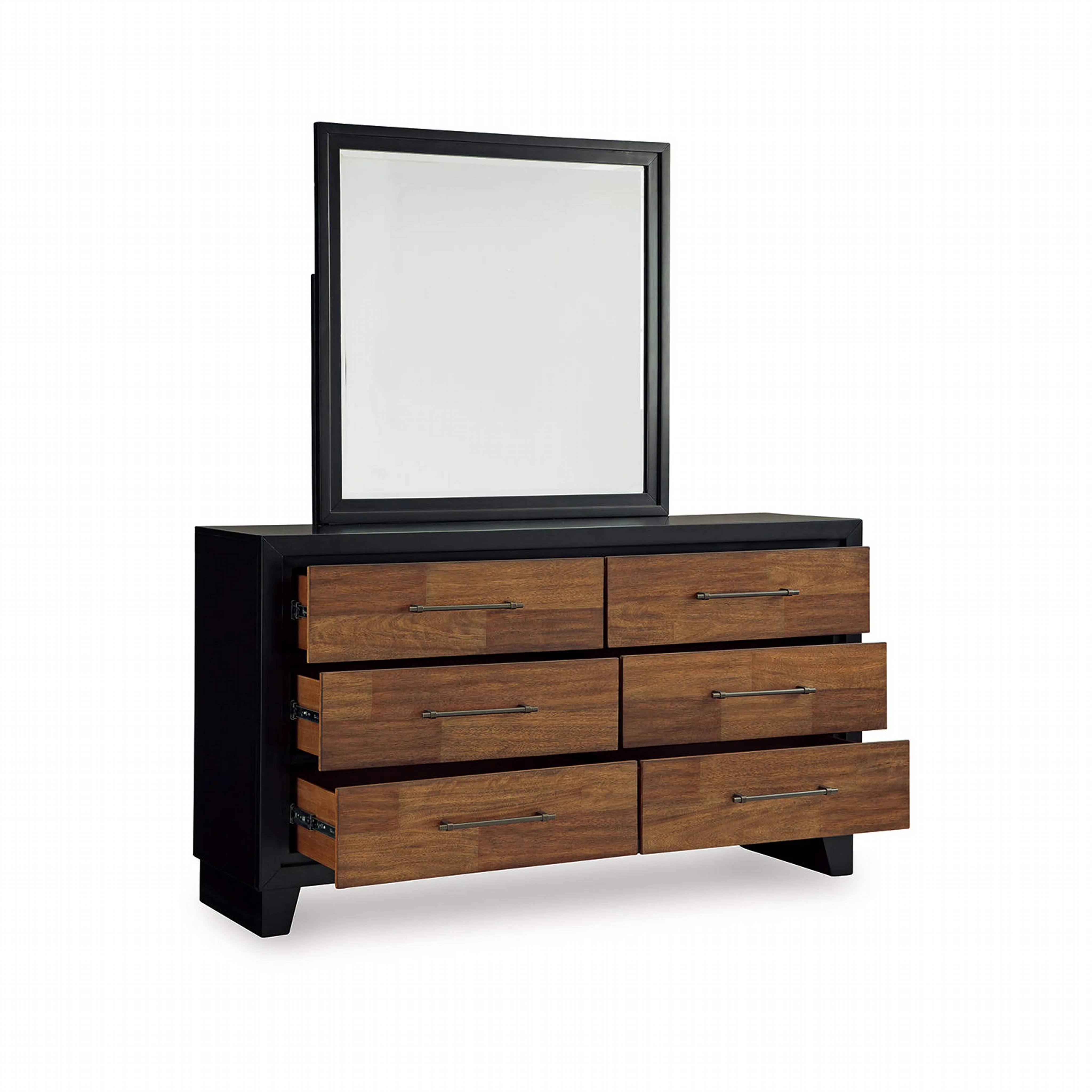 Kraeburn Dresser and Mirror - Brown/Black - Image 3