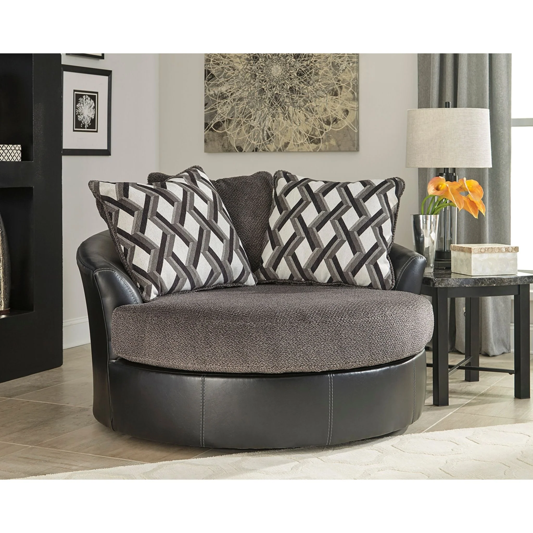 Kumasi Swivel Chair - Smoke - Image 2