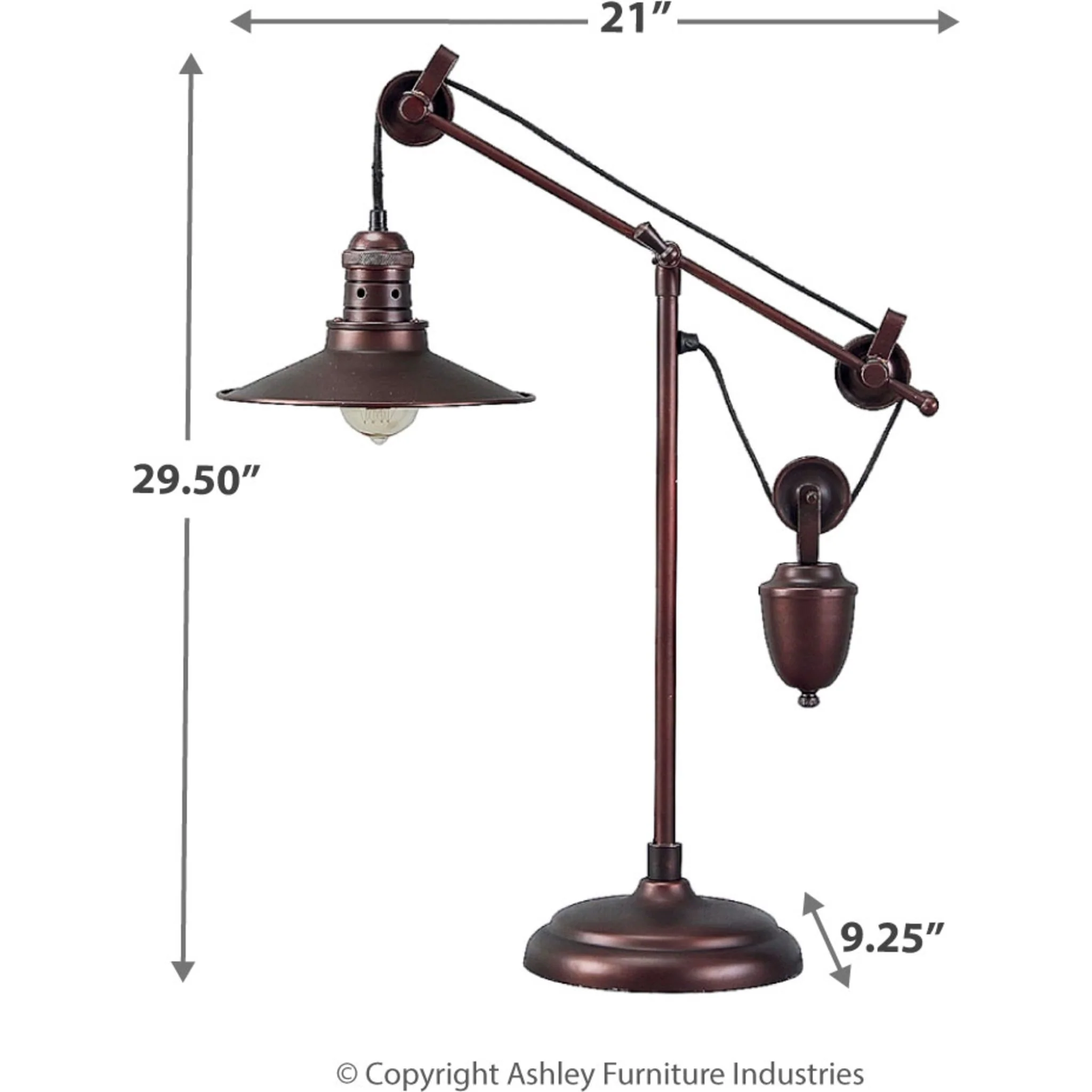 Kylen Table Lamp - Bronze Finish 29.50" - Image 5