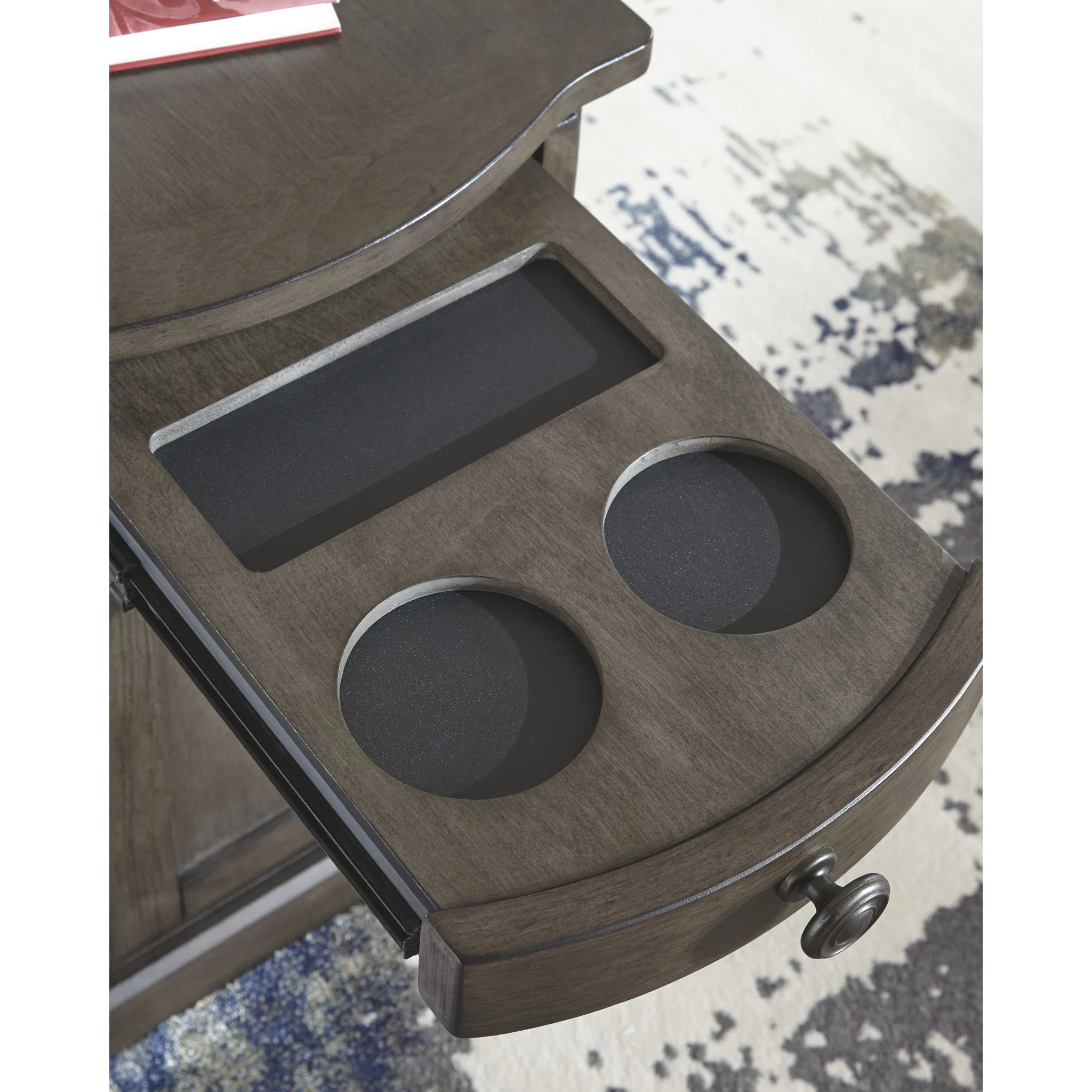 Laflorn Chairside Table - Gray - Image 7