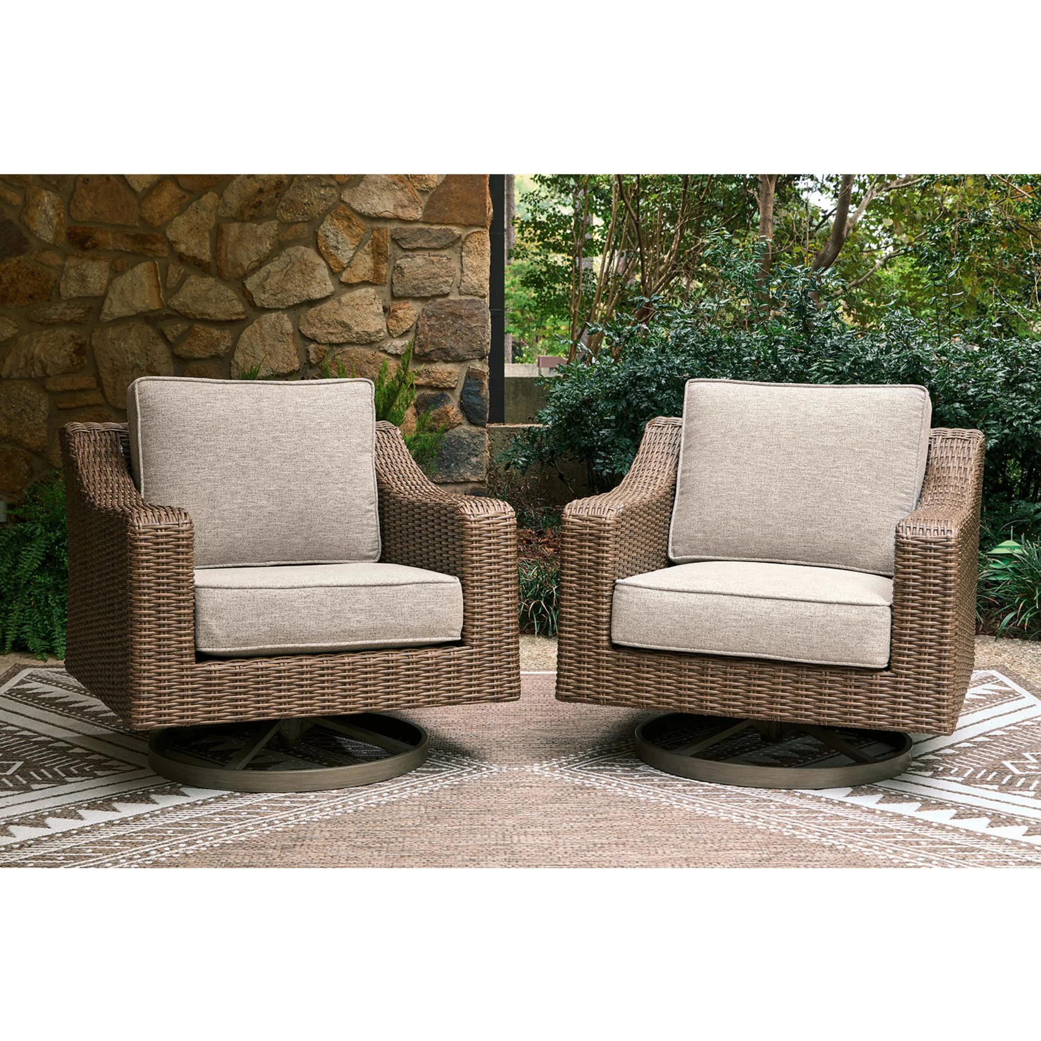 Laguna Heights 3 Piece Outdoor Seating - Beige - Image 2