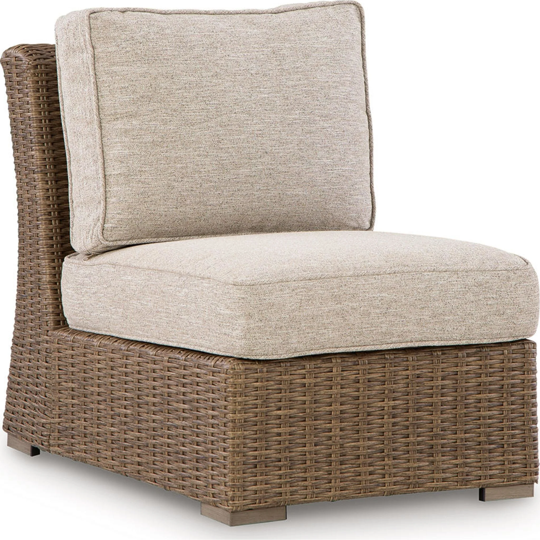 Laguna Heights Outdoor Armless Chair with Cushion - Beige