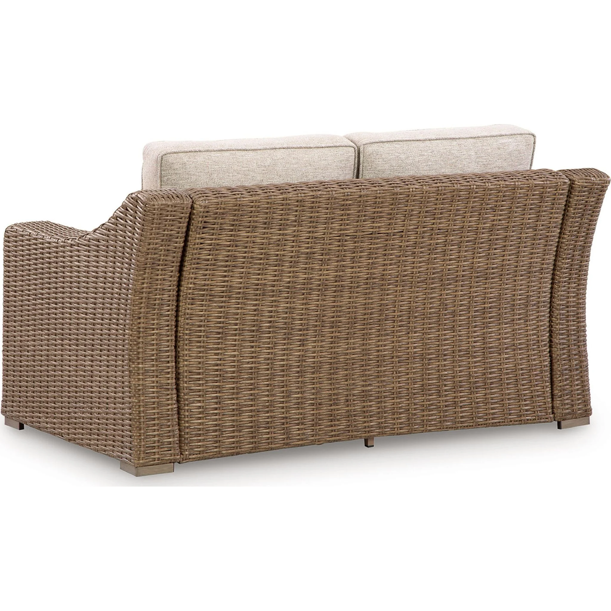 Laguna Heights Outdoor Loveseat with Cushion - Beige - Image 4