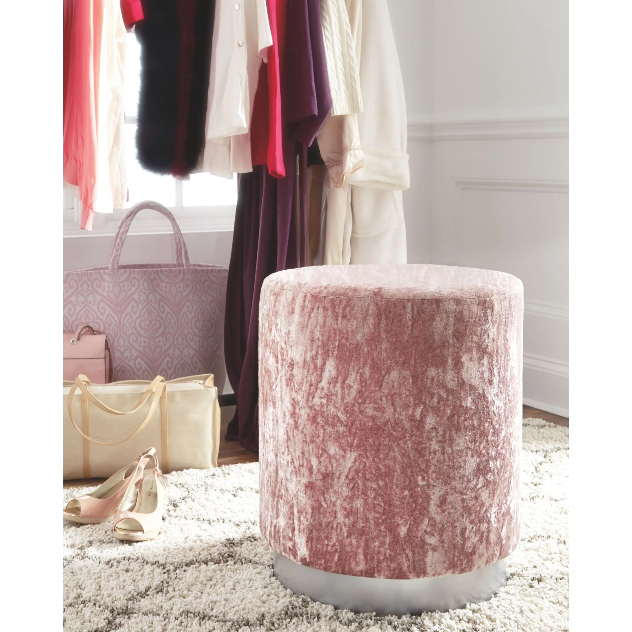 Lancer Accent Ottoman - Pink - Image 5