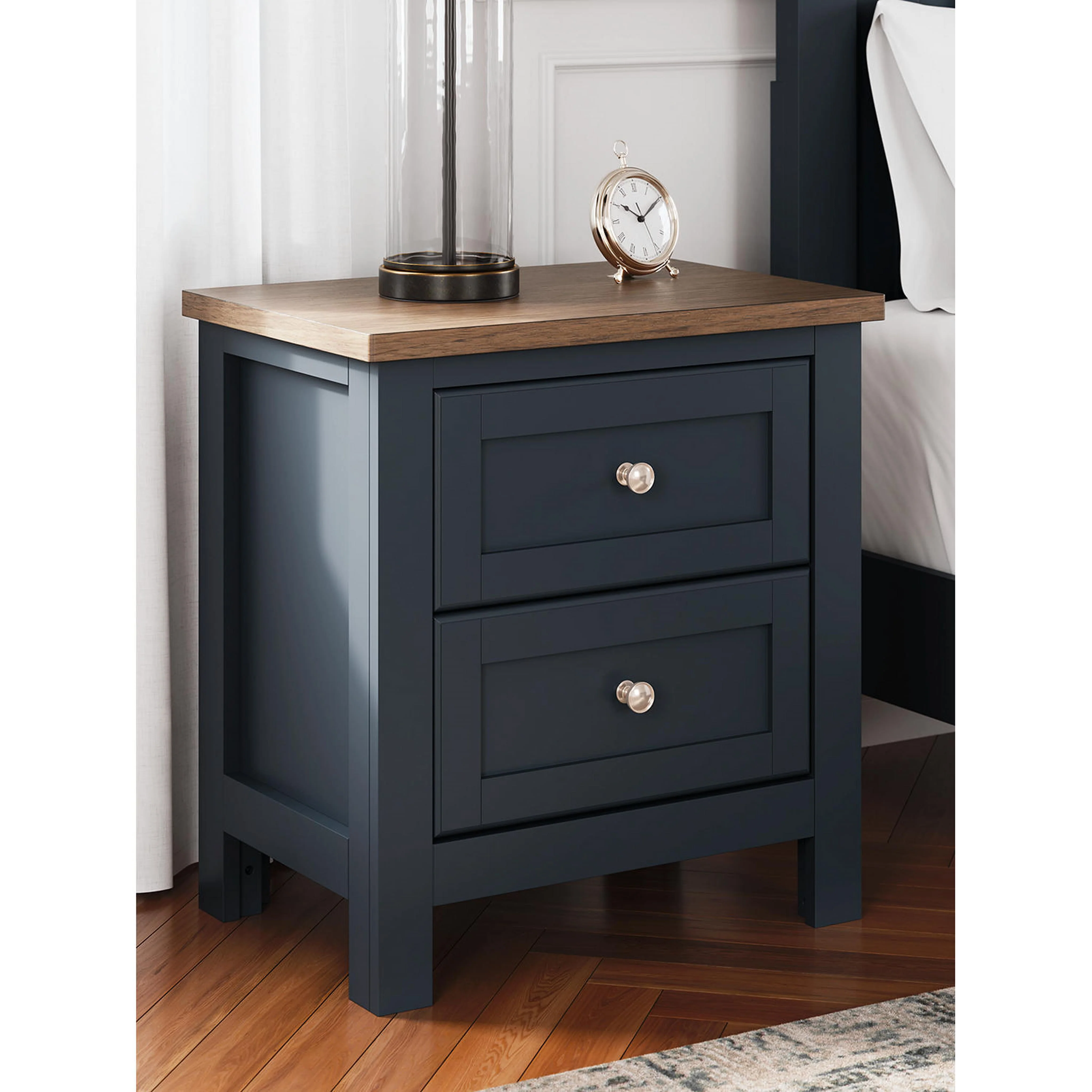 Landocken 6 Piece Panel Bedroom - Blue/Brown - Image 26