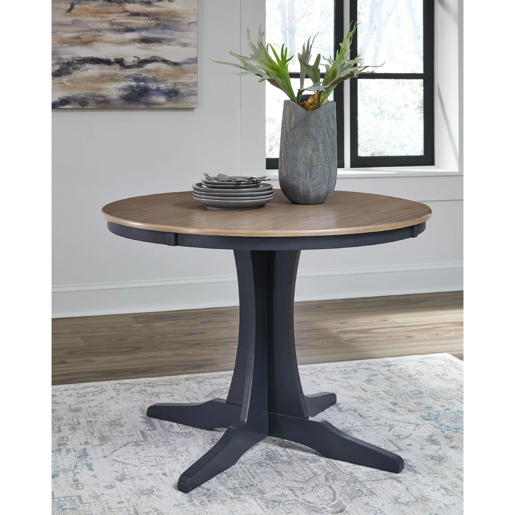 Landocken Dining Table - Brown/Blue - (D502-15) - Image 4