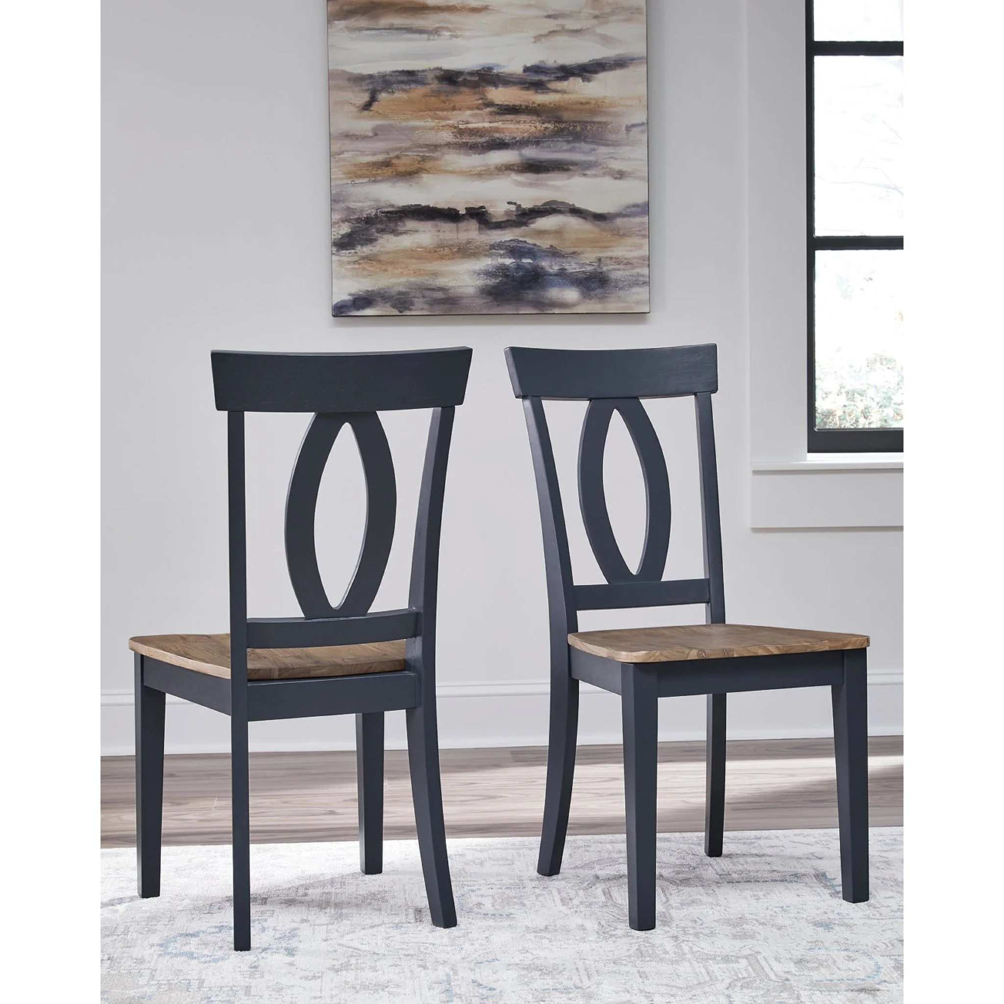 Landocken Side Chair - Brown/Blue - (D502-01) - Image 6