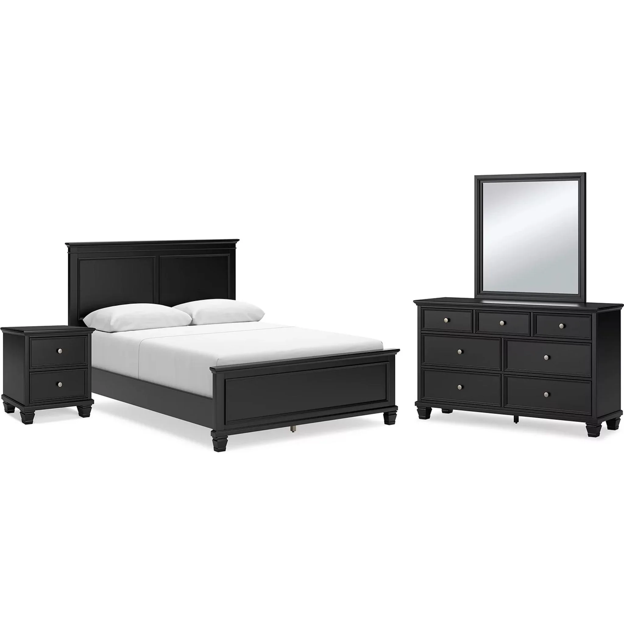 Lanolee 6 Piece Panel Bedroom - Black