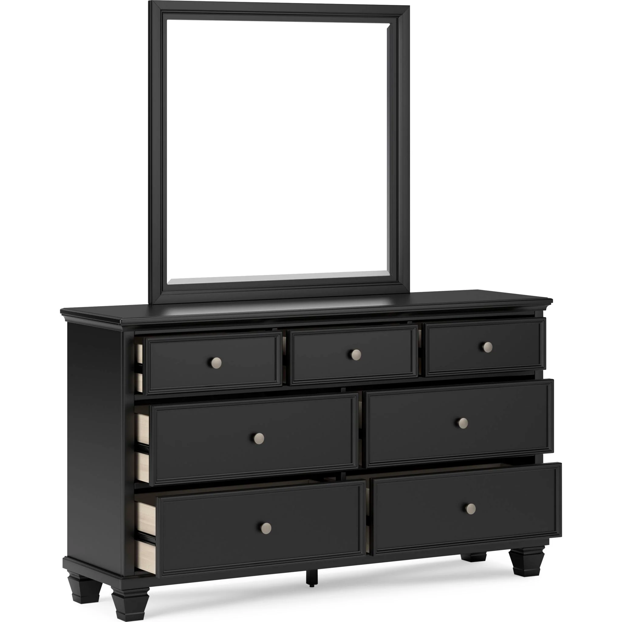 Lanolee 6 Piece Panel Bedroom - Black - Image 5