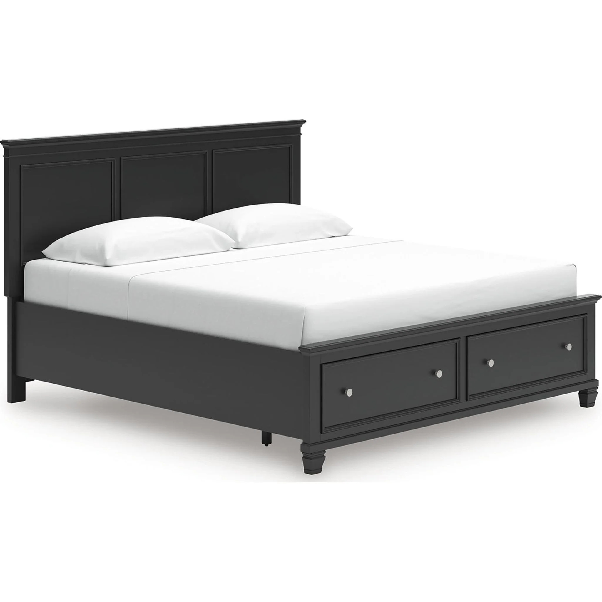 Lanolee King Storage Bed - Black