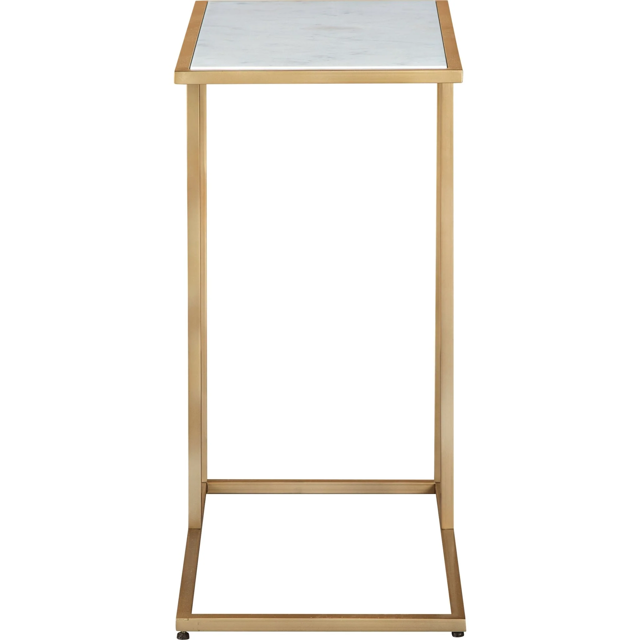 Lanport Accent Table - Gold Finish/White - Image 3
