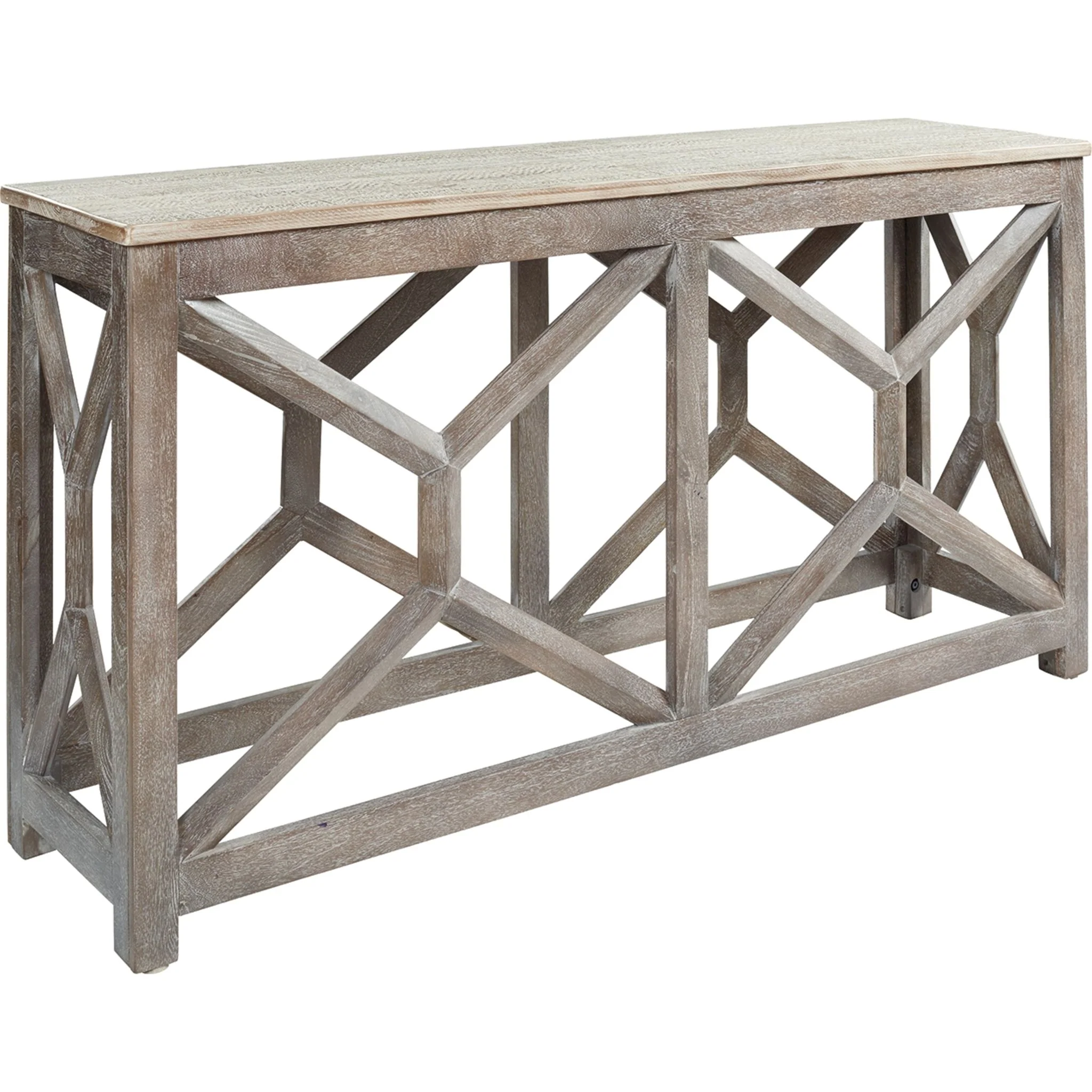 Lanzburg Accent Table - Antique Gray