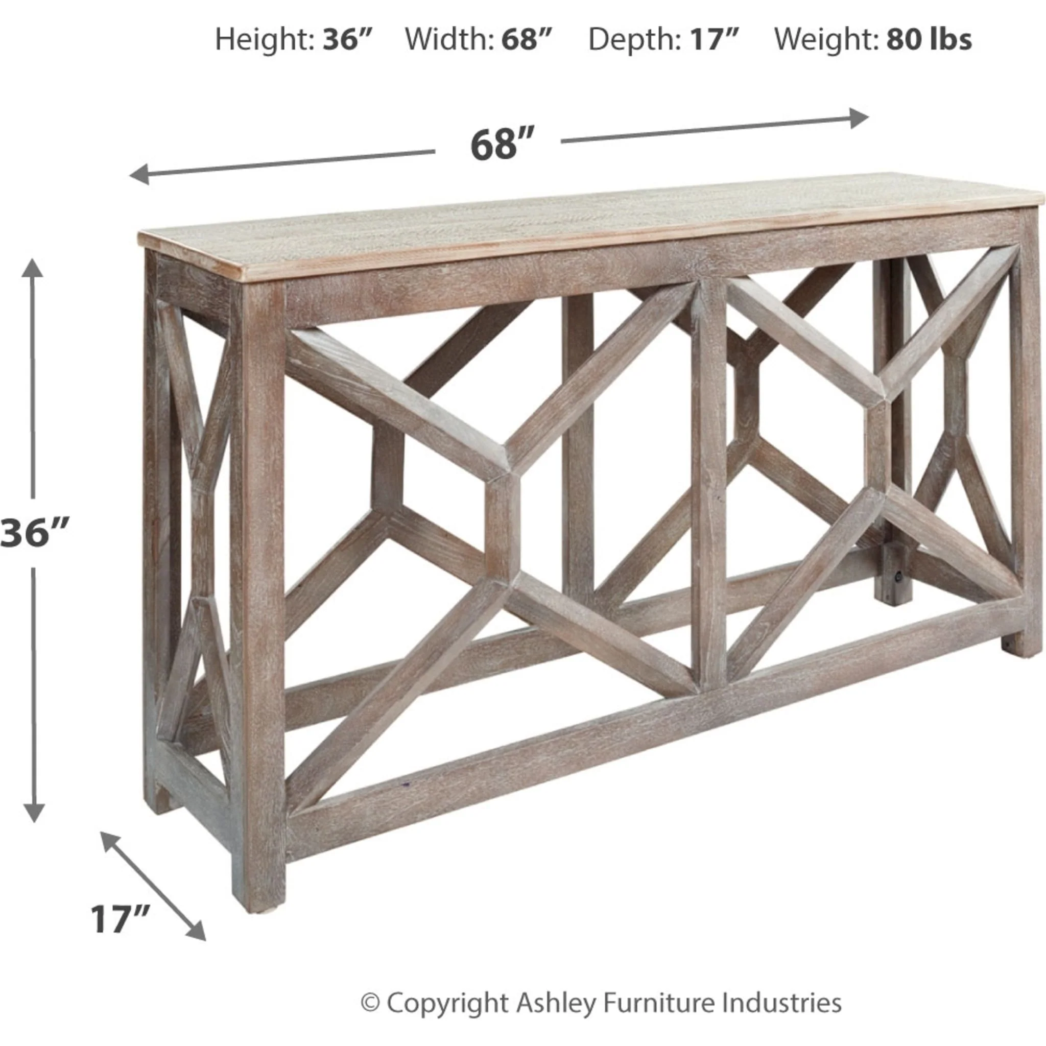 Lanzburg Accent Table - Antique Gray - Image 4